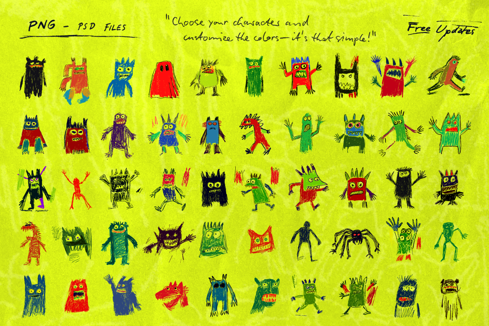 Hand Drawn Monsters — image 2
