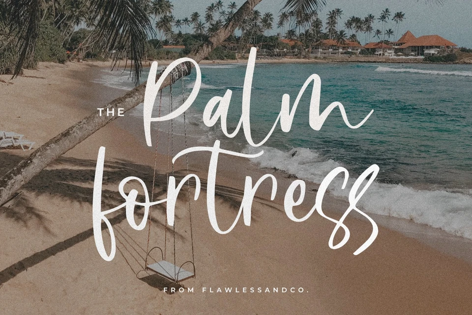 Palm Fortress - Elegant Script Font
