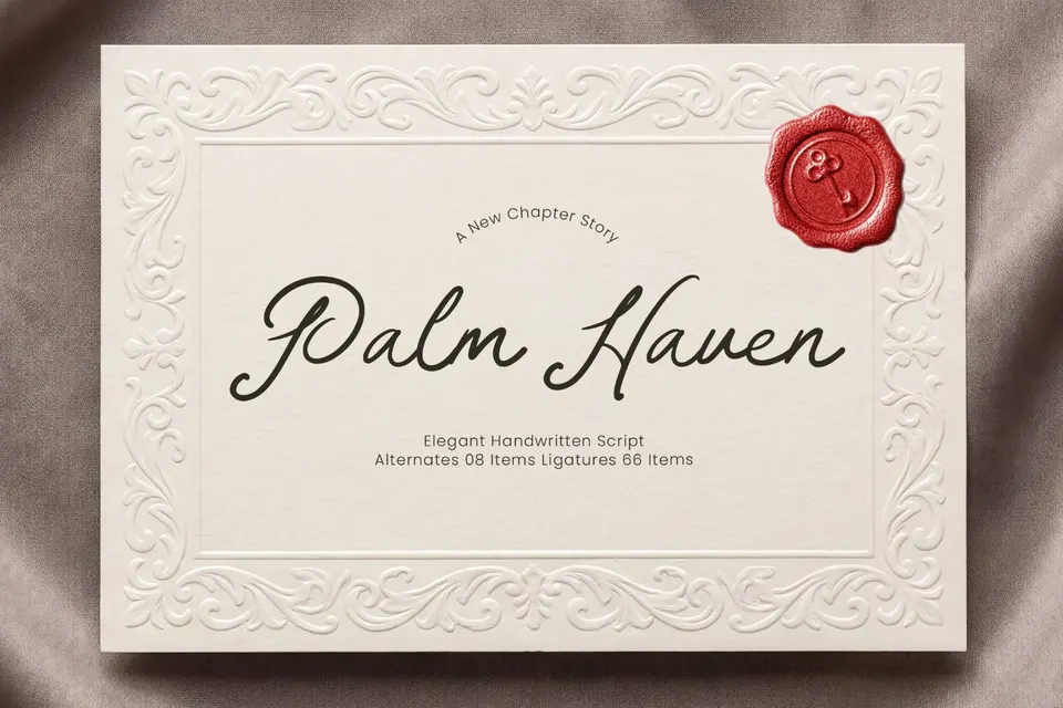 Palm Haven Elegant Handwritten