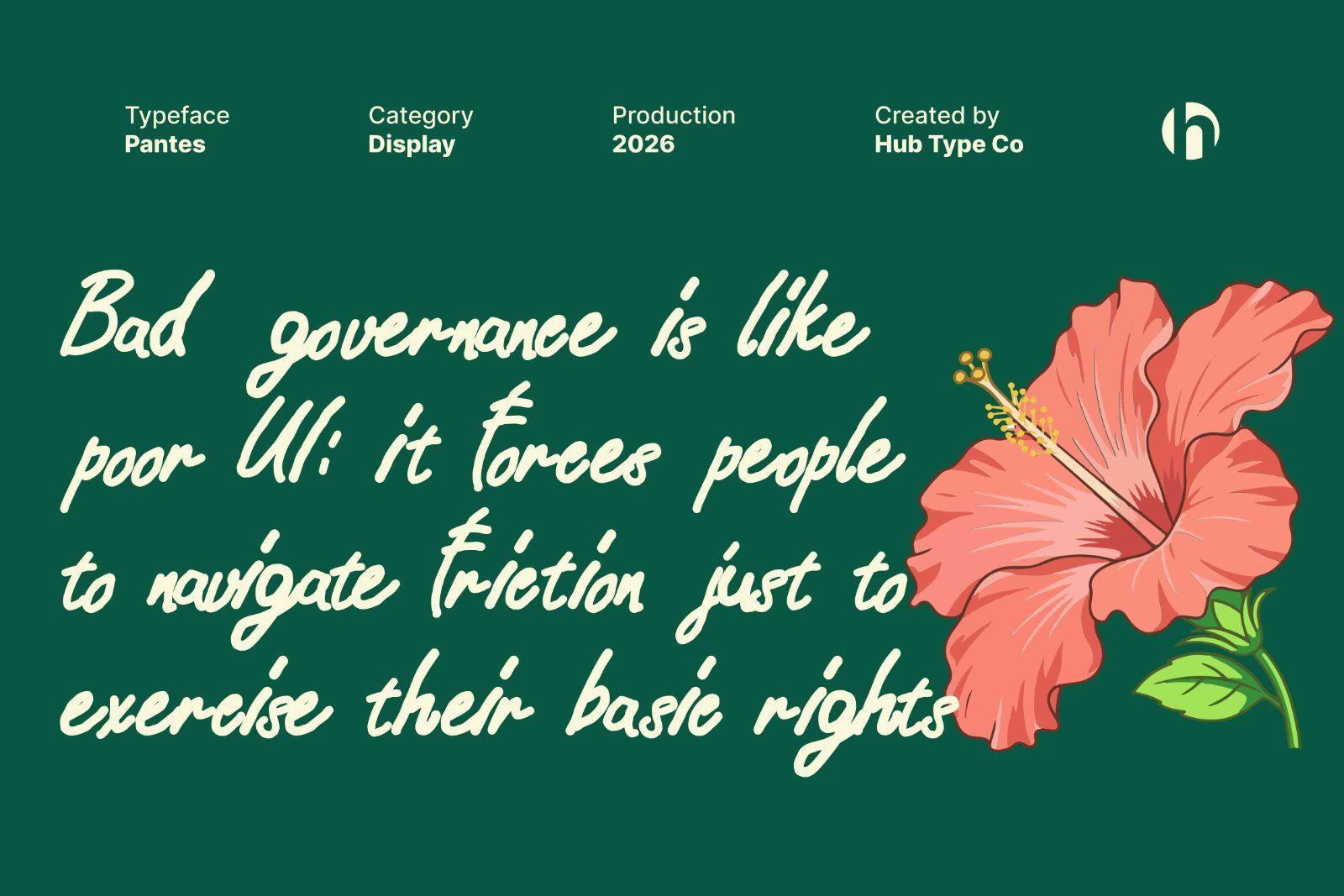 Pantes - An Organic Script Typeface — image 4