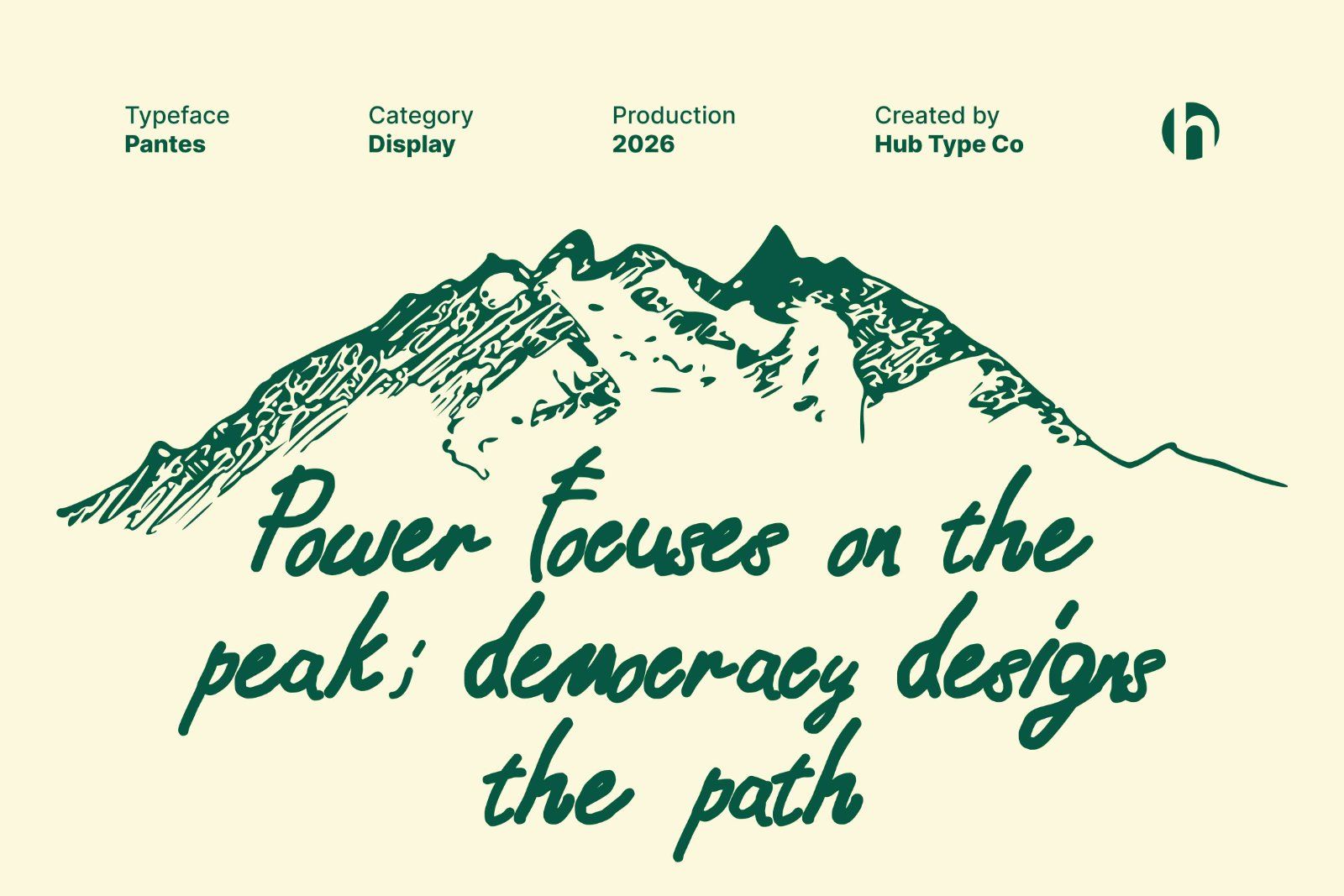 Pantes - An Organic Script Typeface — image 5