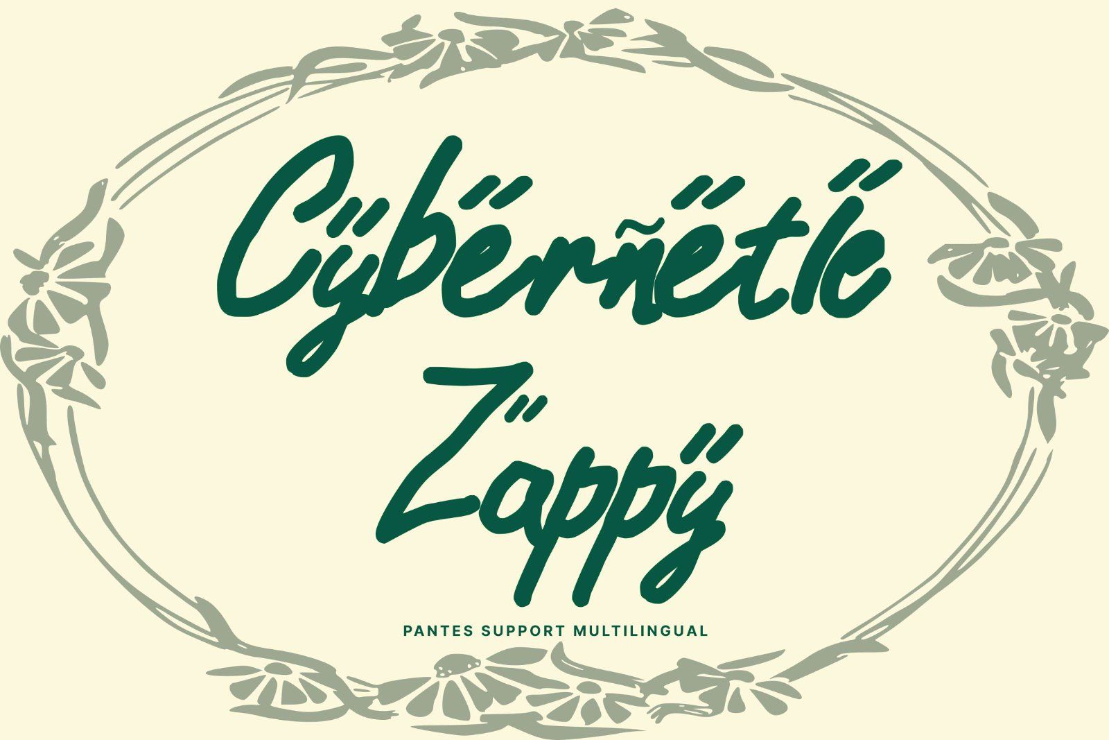 Pantes - An Organic Script Typeface — image 9