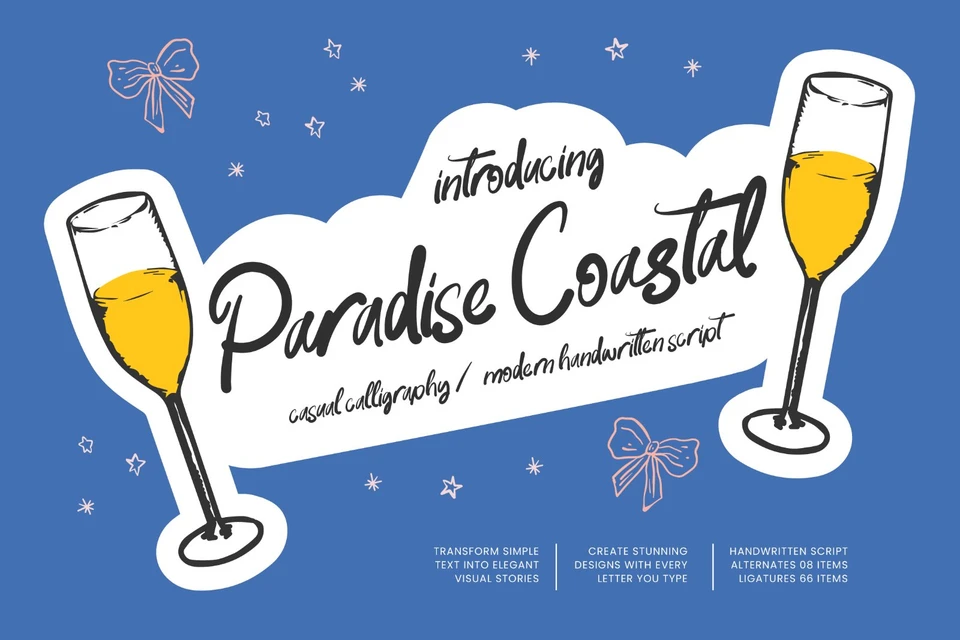 Paradise Coastal Modern Handwritten