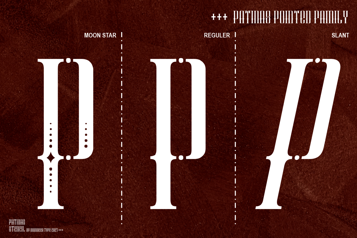 Patinas Stencil (Family Font) — image 2