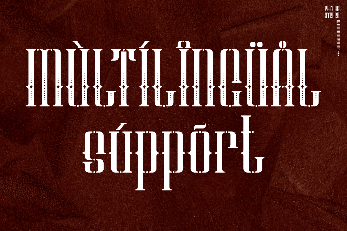 Patinas Stencil (Family Font) — image 8