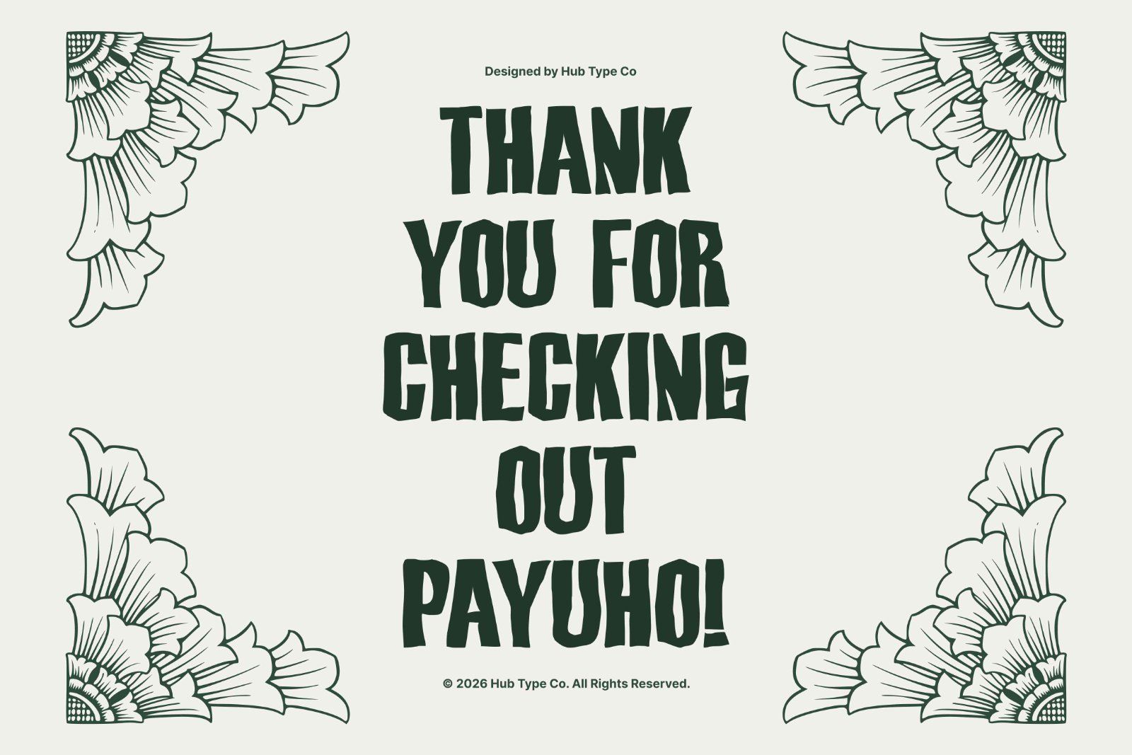 Payuho — Bold & Hand-Crafted Display Typeface — image 10