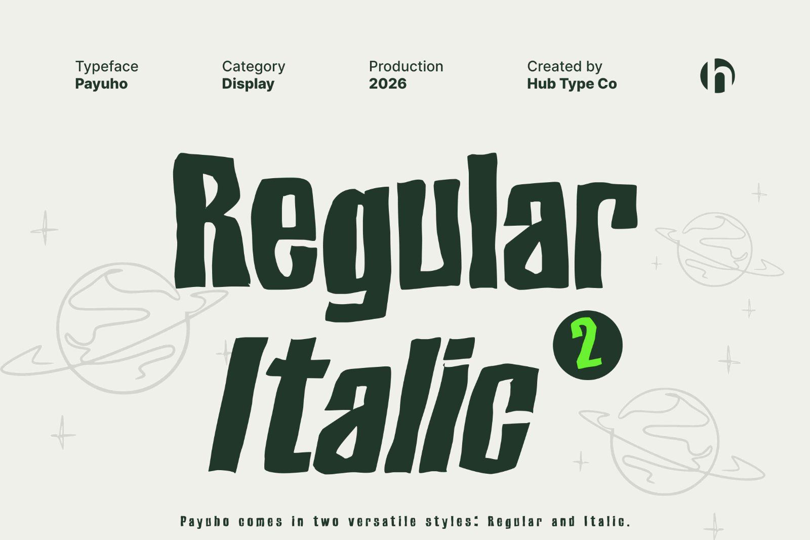 Payuho — Bold & Hand-Crafted Display Typeface — image 4