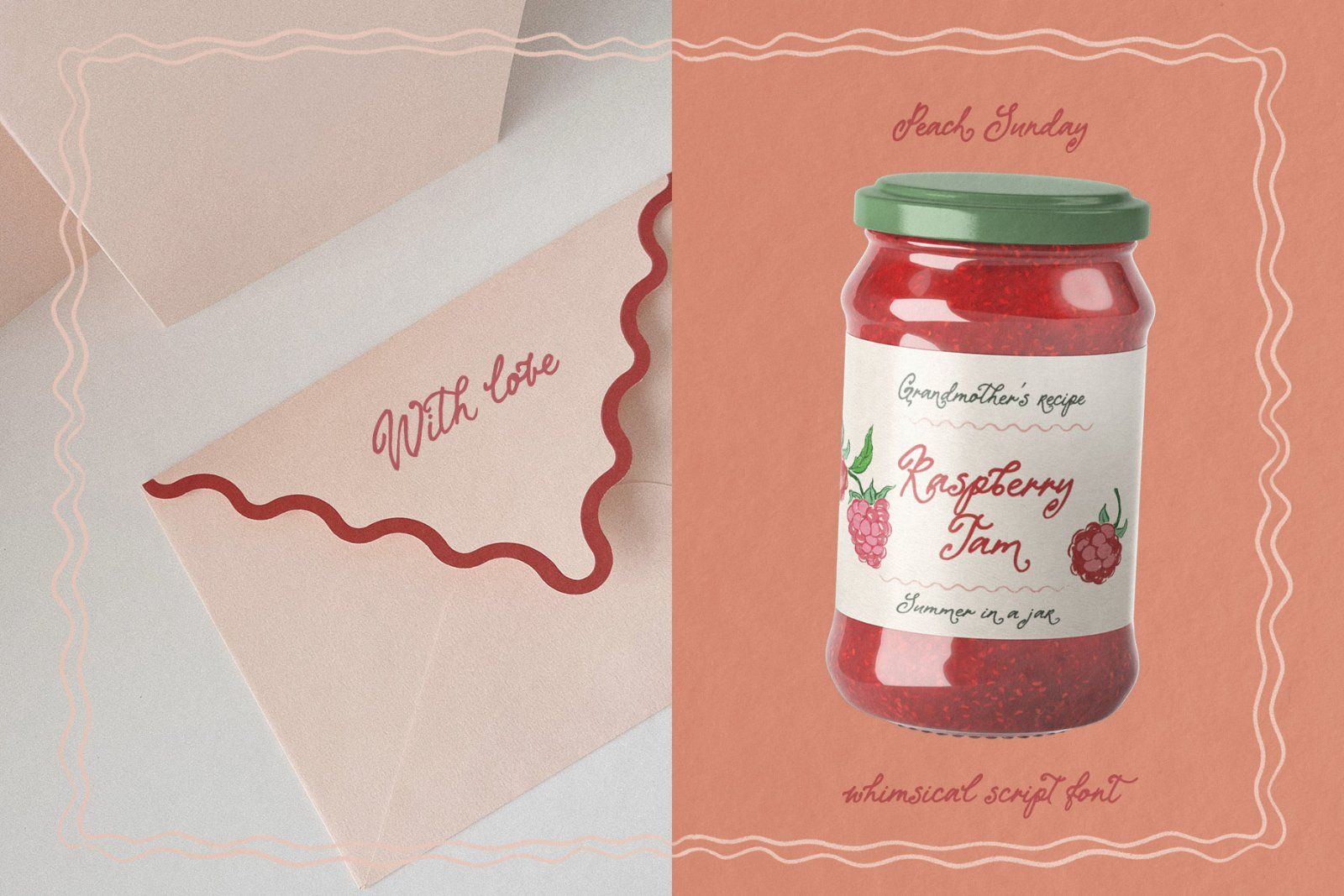 Peach Sunday — Whimsical Handwritten Script Font with Curly Swash Alternates — image 3