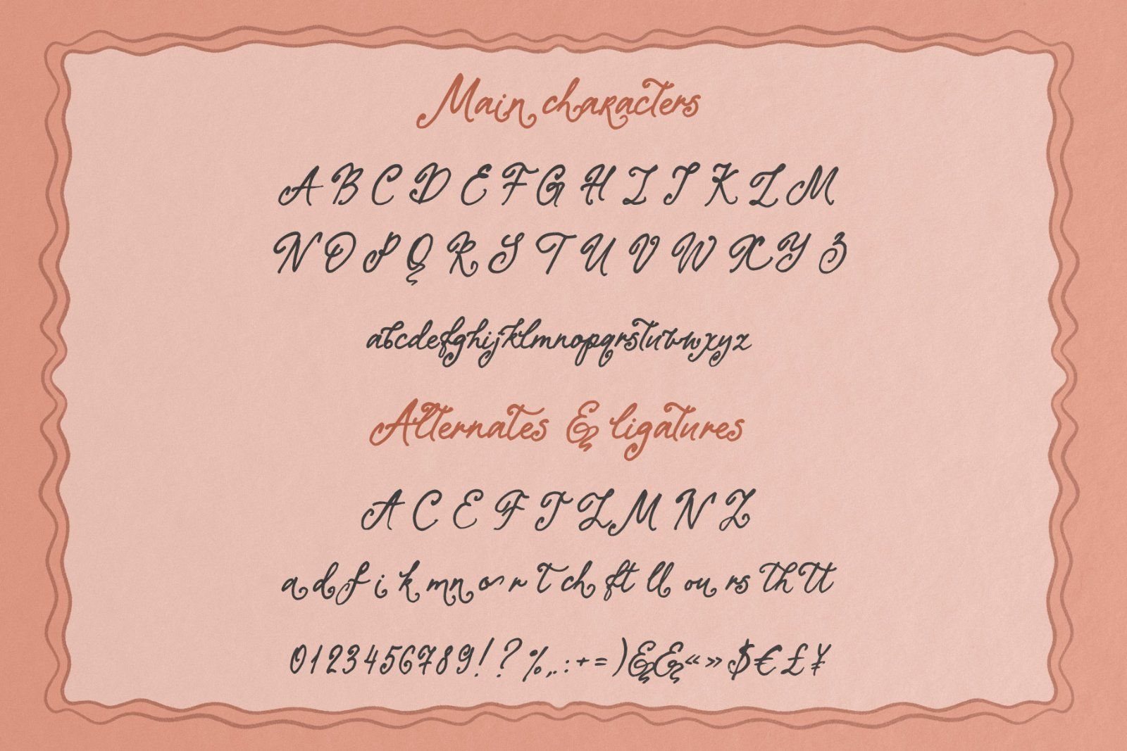 Peach Sunday — Whimsical Handwritten Script Font with Curly Swash Alternates — image 8