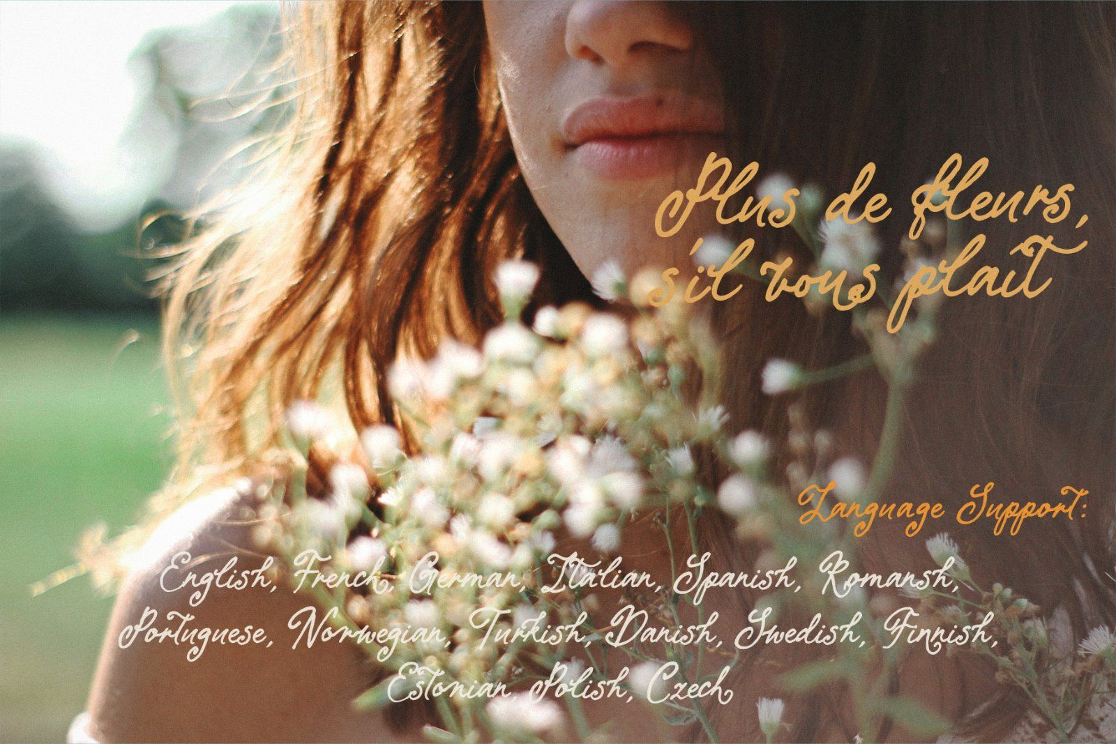 Peach Sunday — Whimsical Handwritten Script Font with Curly Swash Alternates — image 9