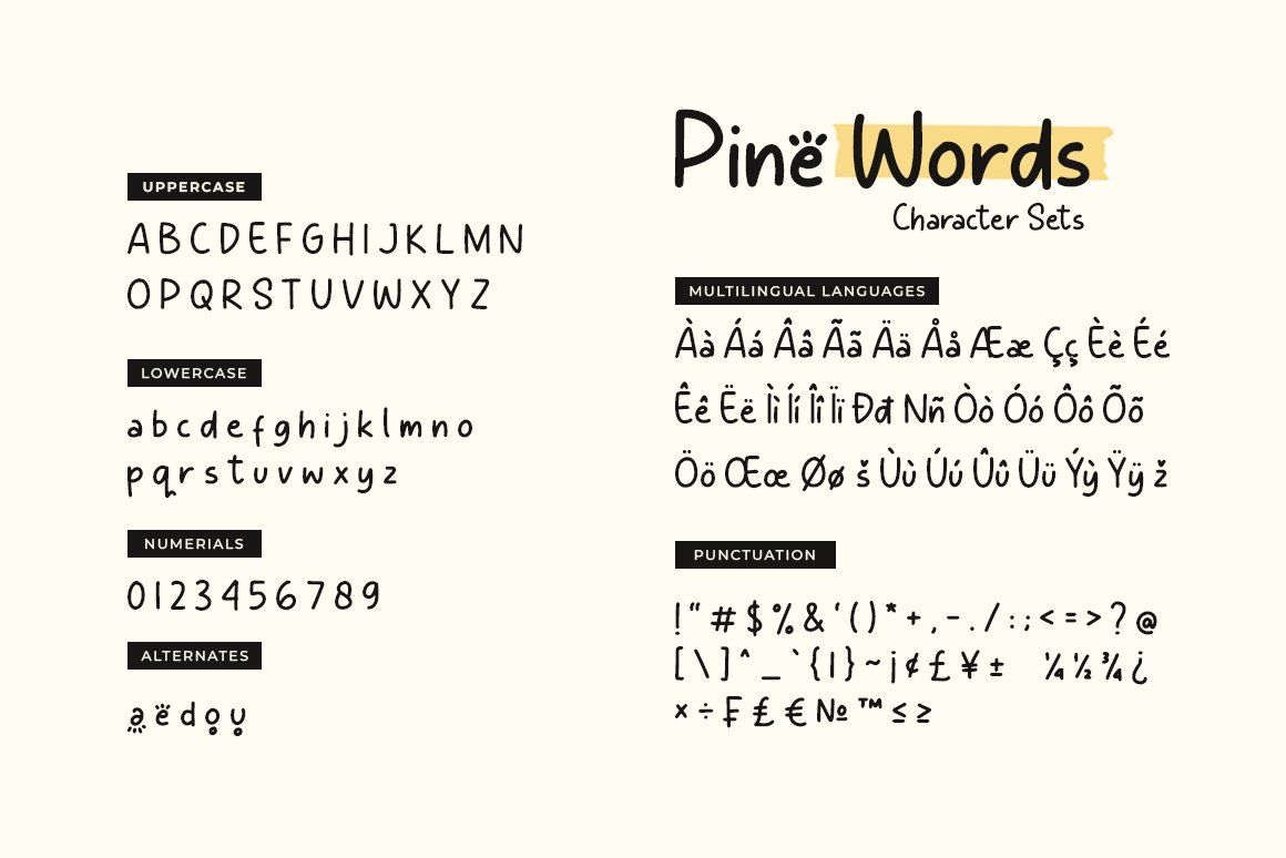 Pine Words Simple Handwritten Font — image 9