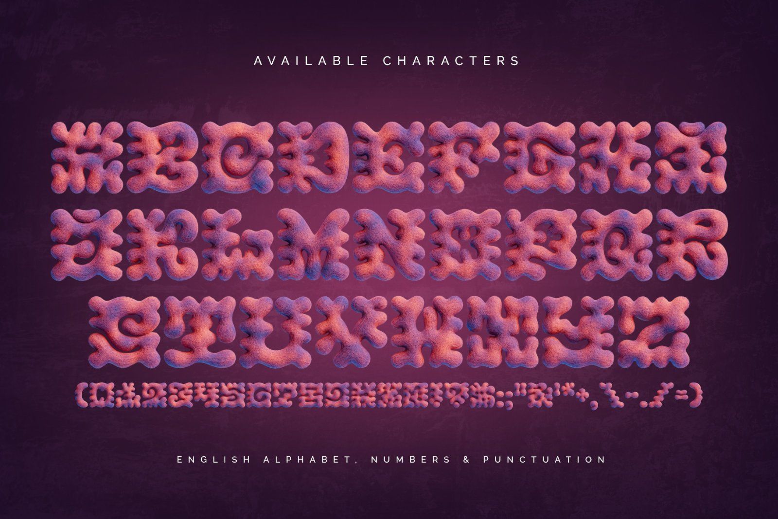 Pink Felt - Color Bitmap Font — image 4