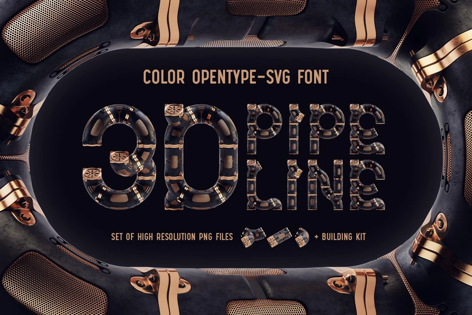 Pipeline - Color Bitmap Font