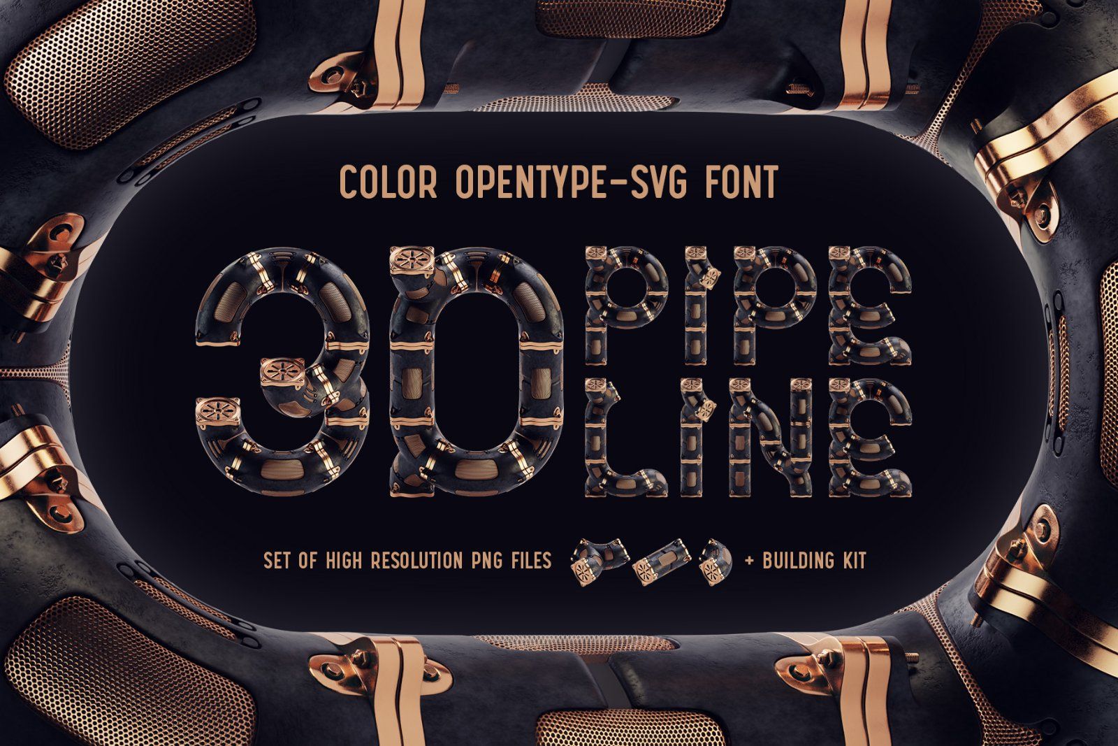 Pipeline - Color Bitmap Font — image 1