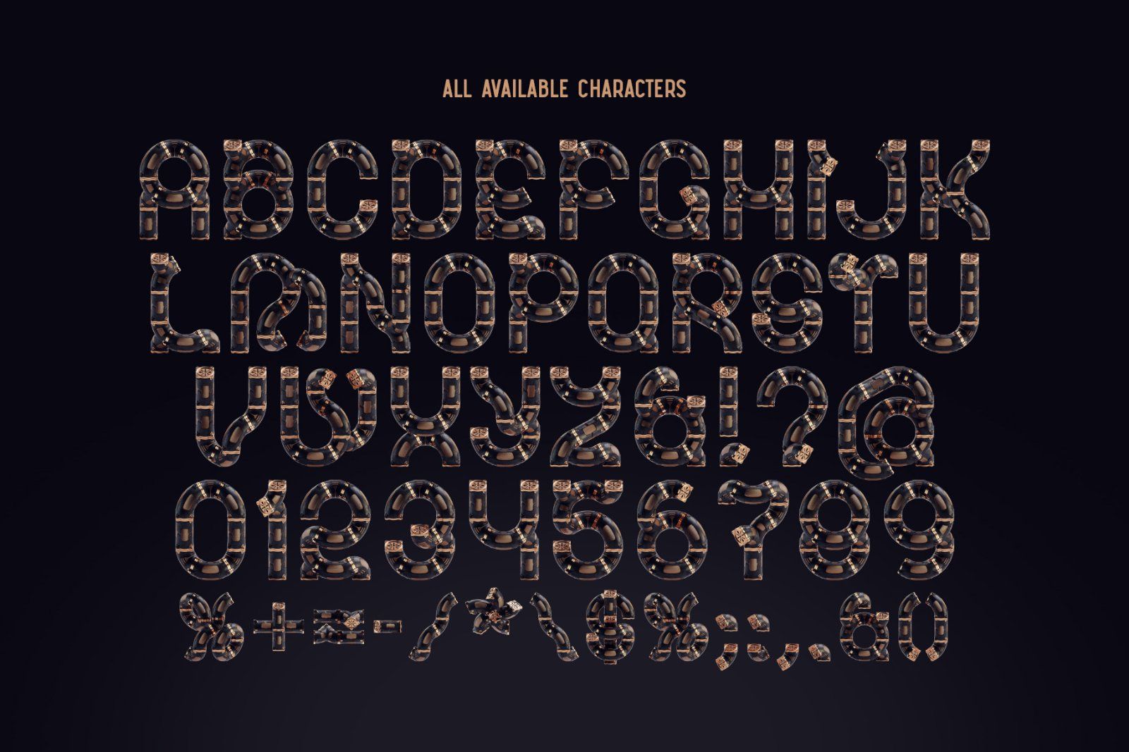 Pipeline - Color Bitmap Font — image 3