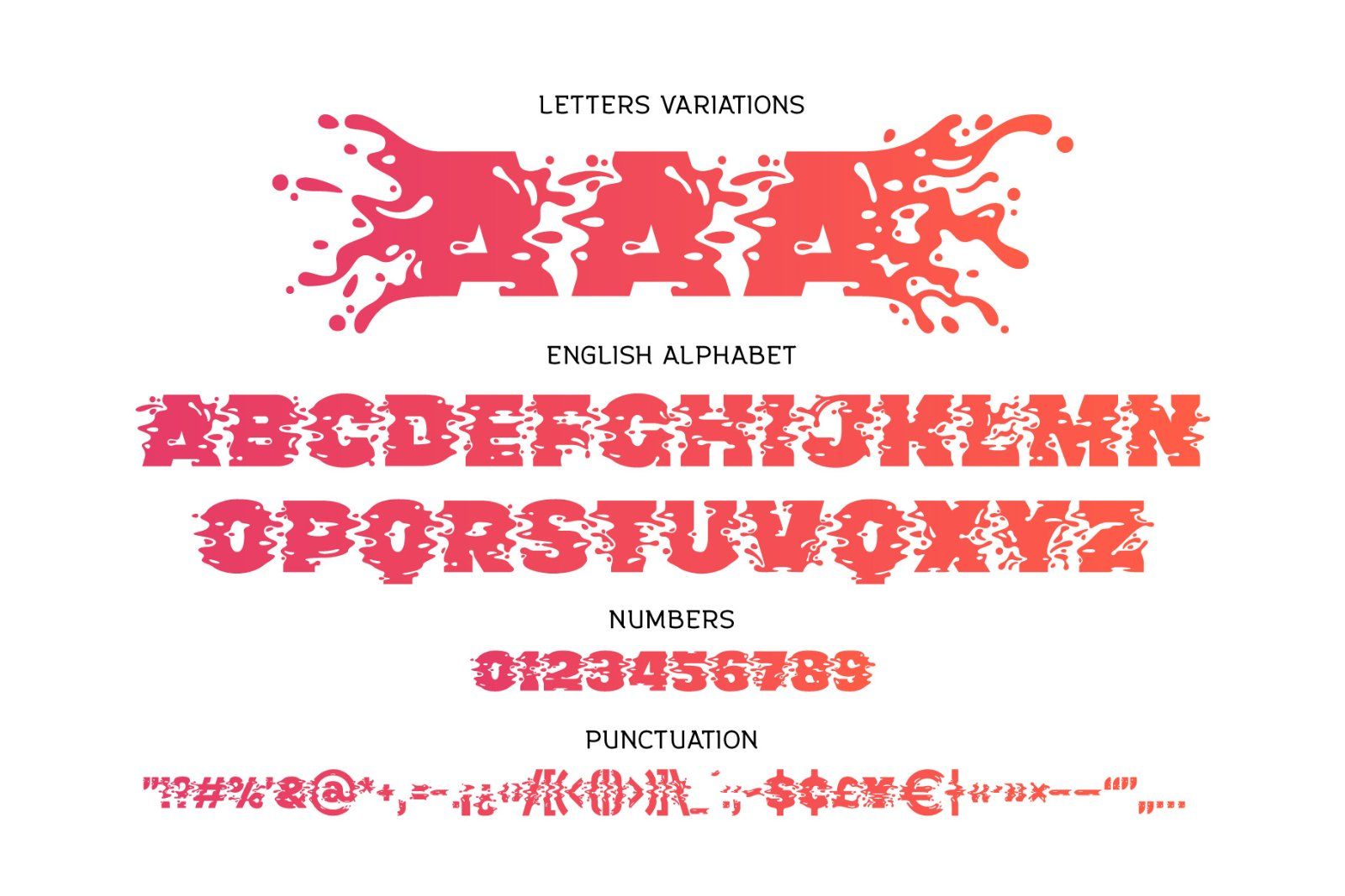 Plop liquid font — image 6