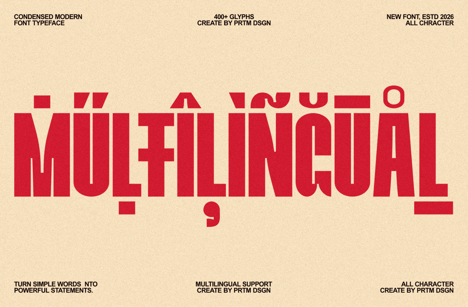 BANKIER - Font Condensed Modern Typeface