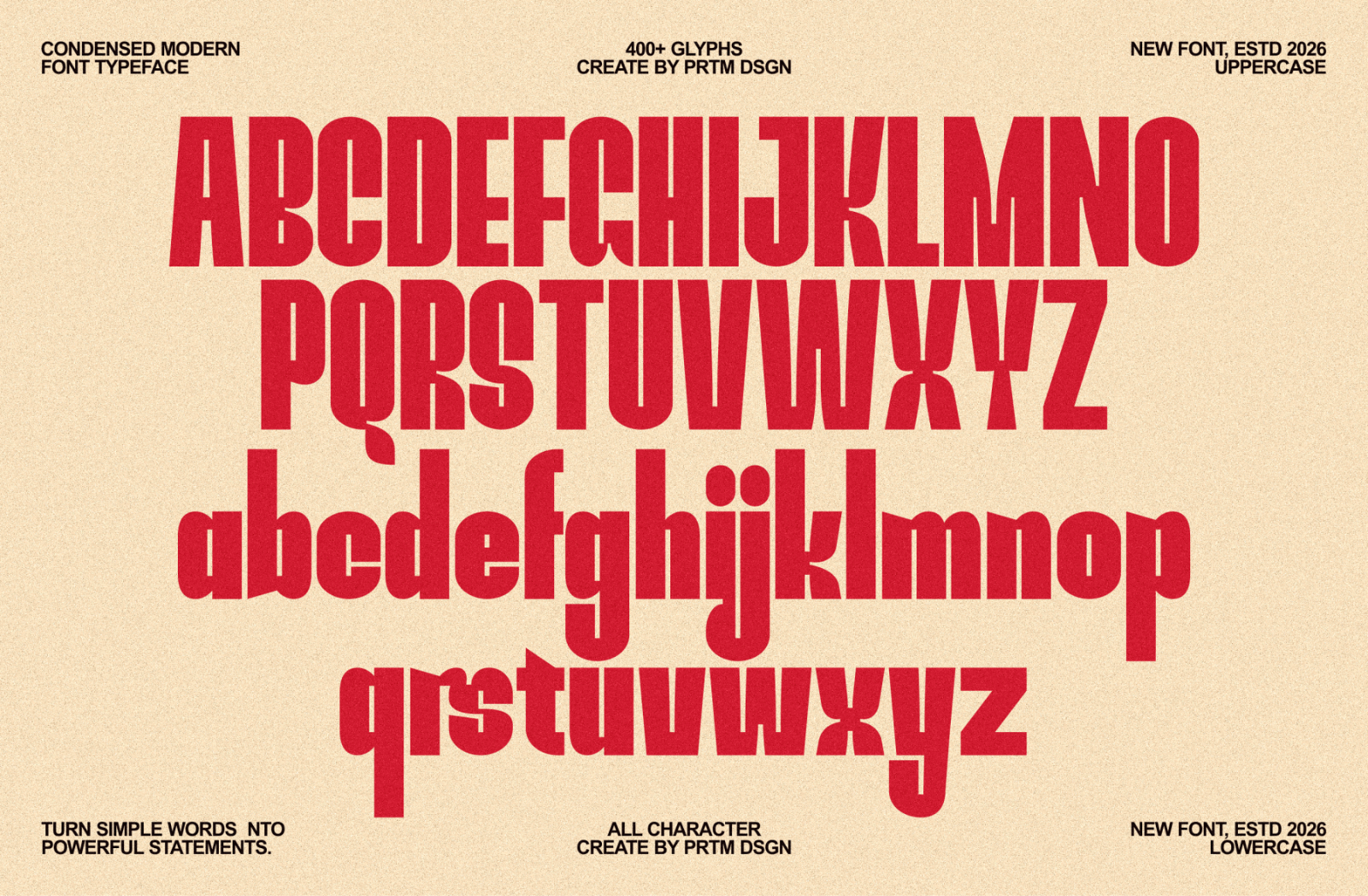 BANKIER - Font Condensed Modern Typeface