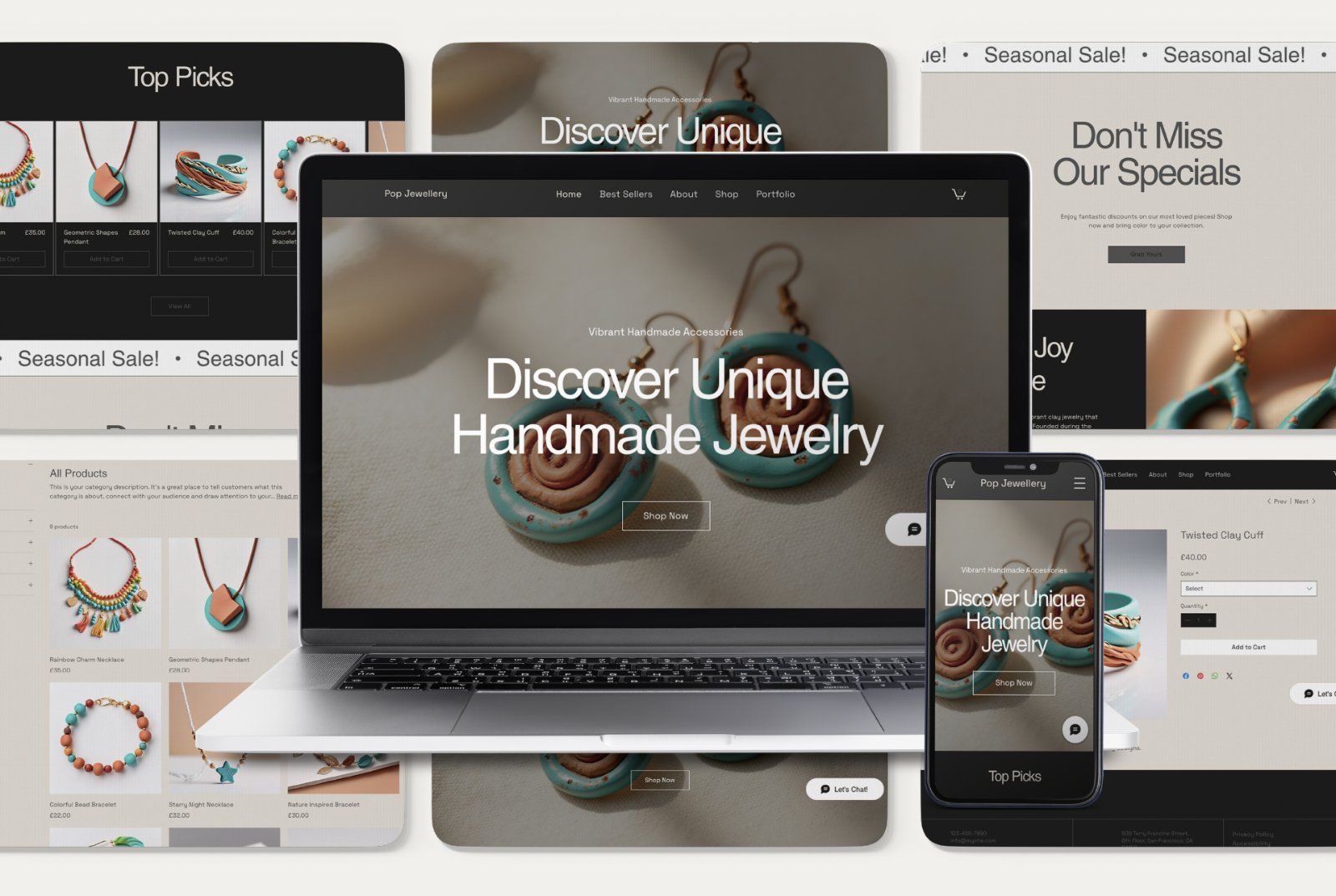 Jewelry Store Wix Website Template