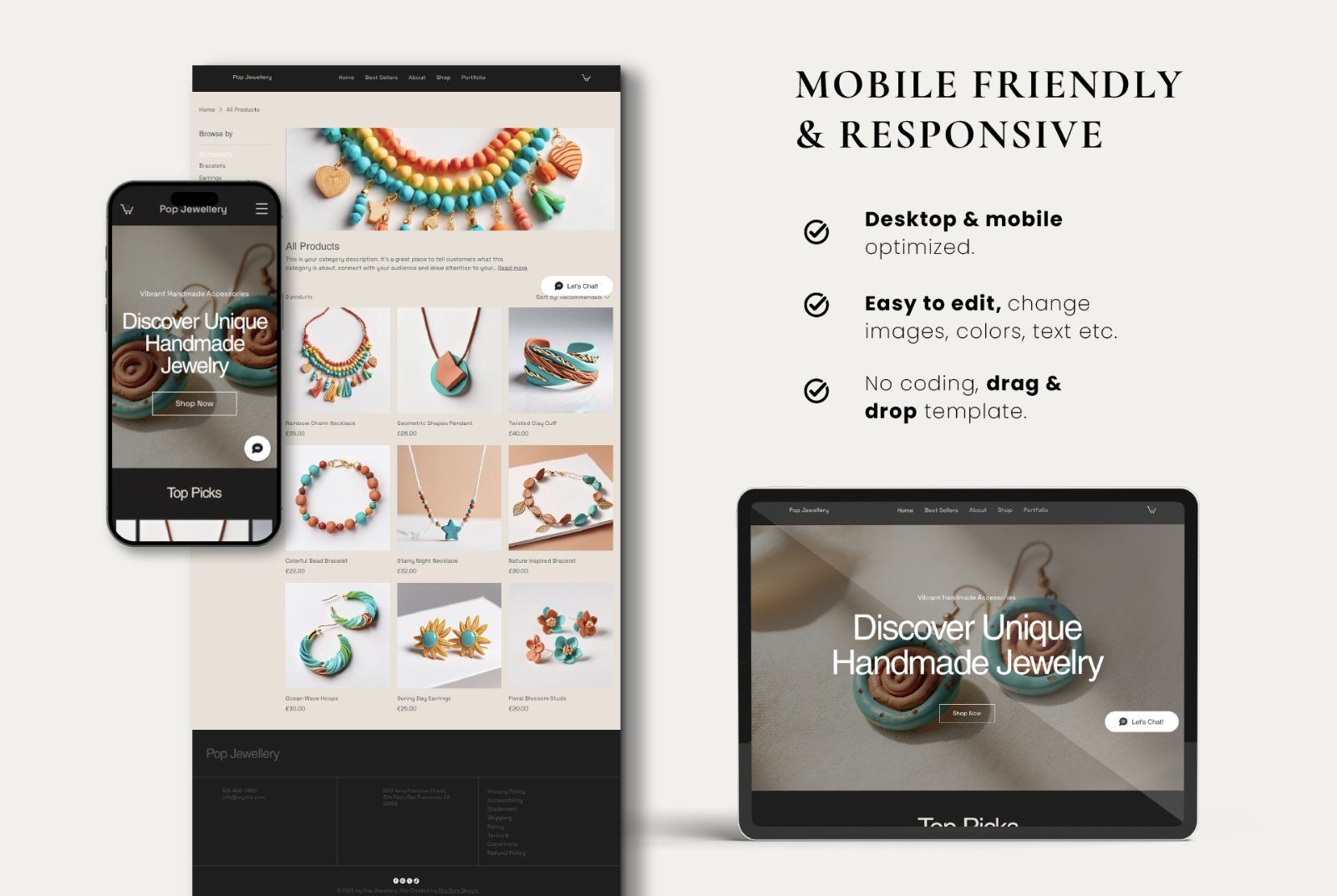 Jewelry Store Wix Website Template