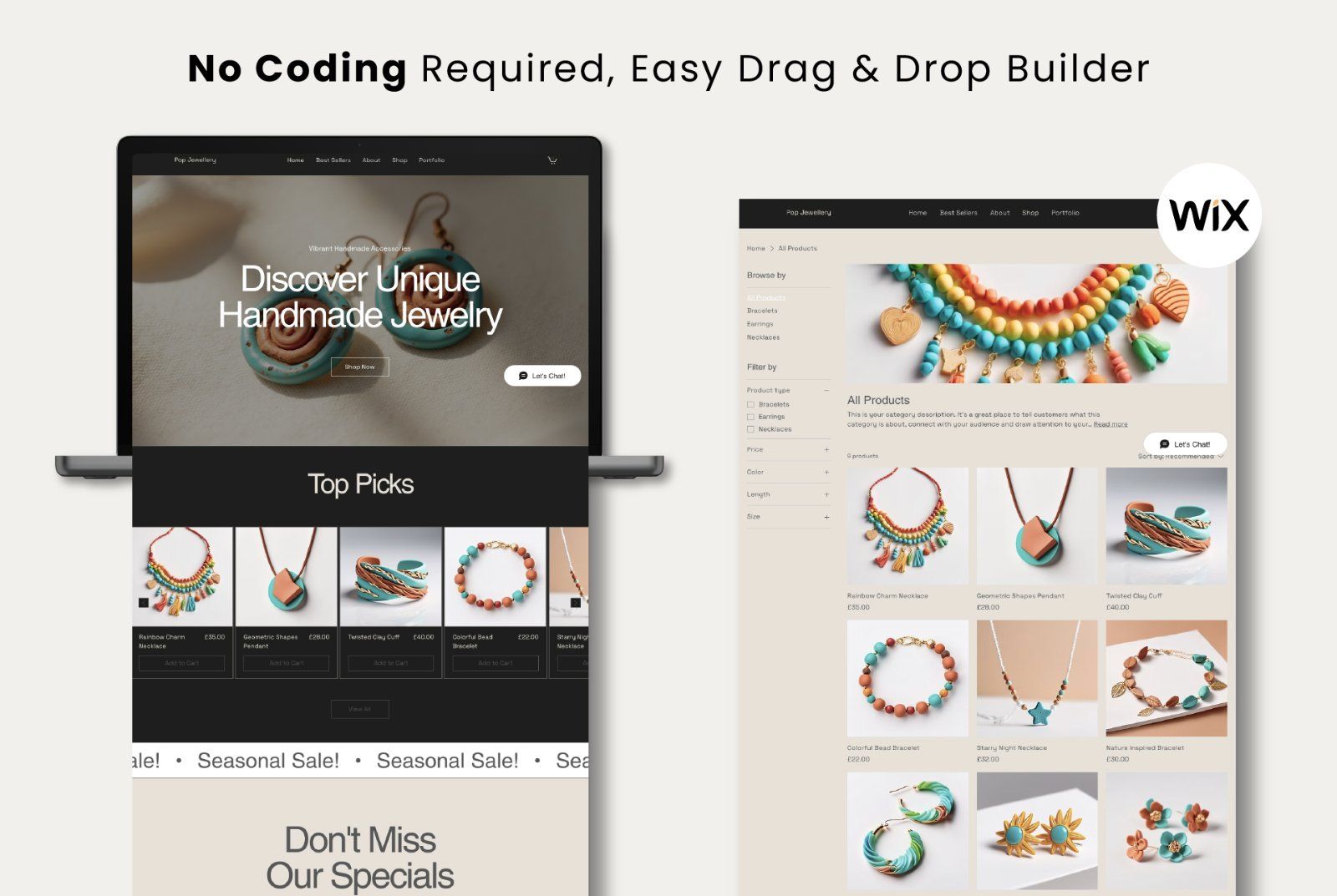 Jewelry Store Wix Website Template