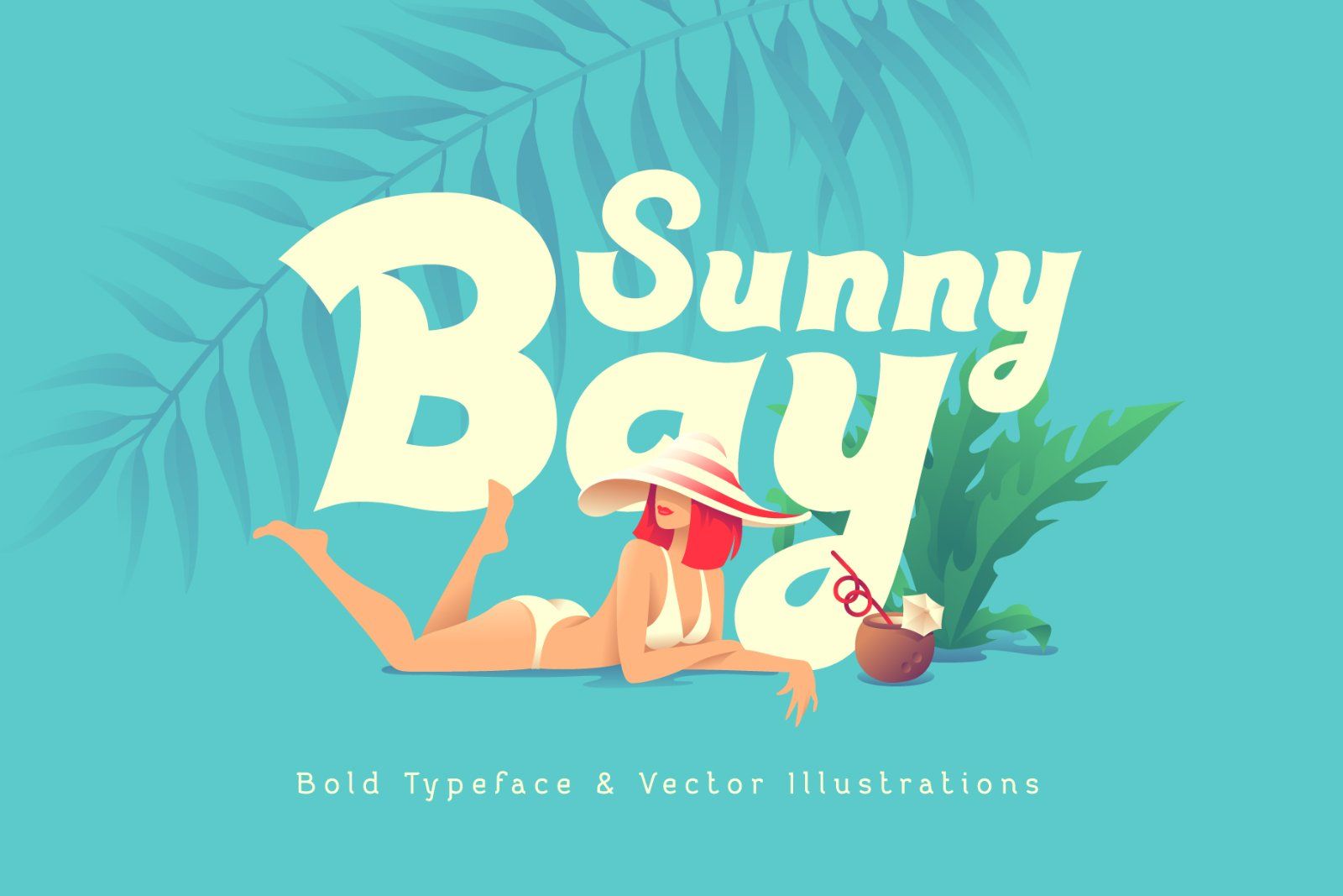 Sunny Bay font and graphics — image 1