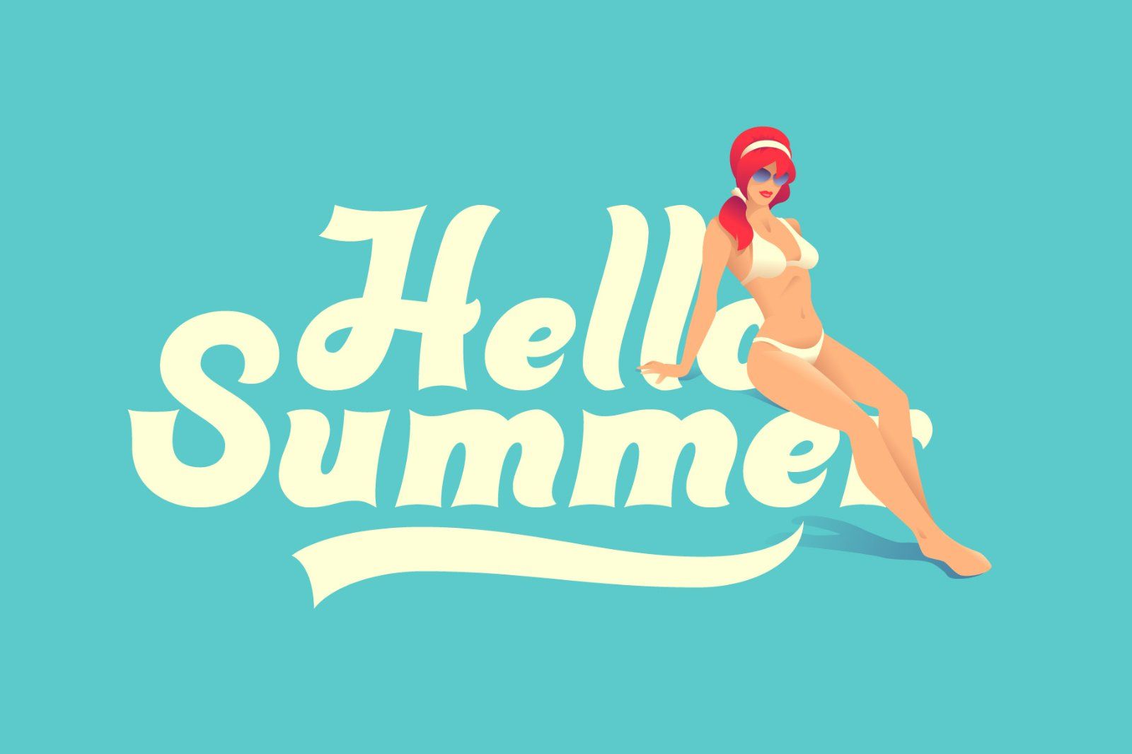 Sunny Bay font and graphics — image 4