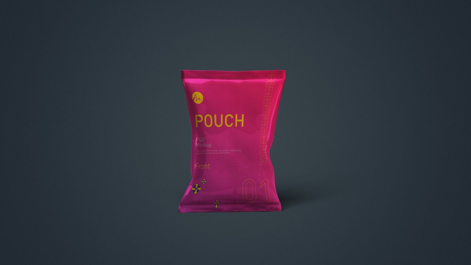Snack Pouch Packaging Mockup - 5 PSD