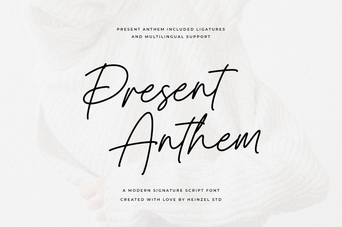 Present Anthem Modern Signature Script Font — image 1