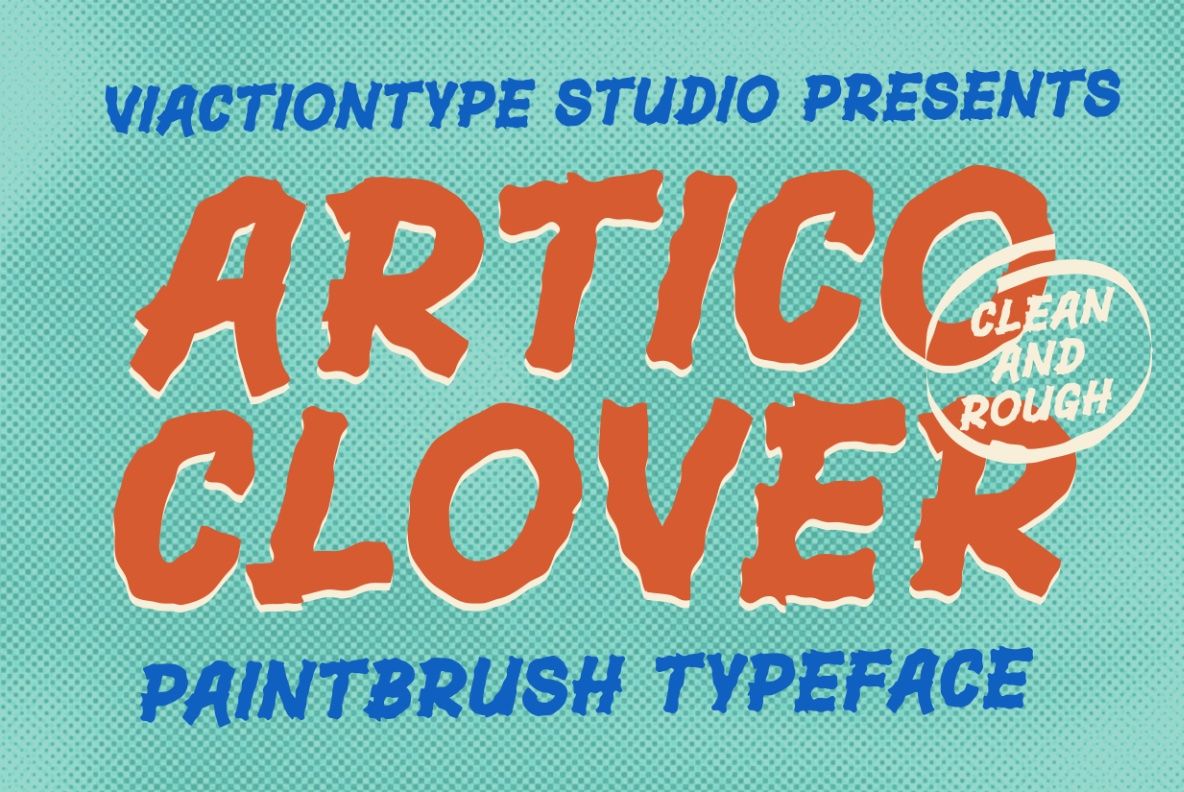 VT Artico Clover – Retro Brush Font — image 1