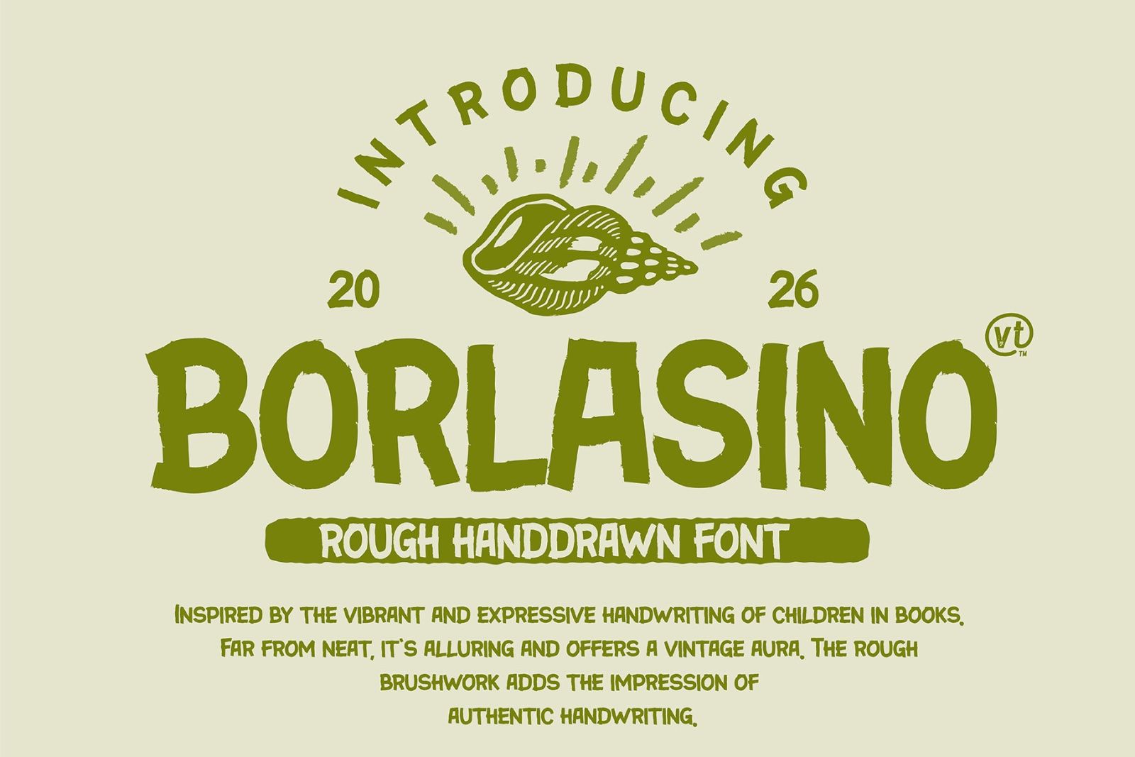 VT Borlasino Handcrafted Vintage Font — image 1