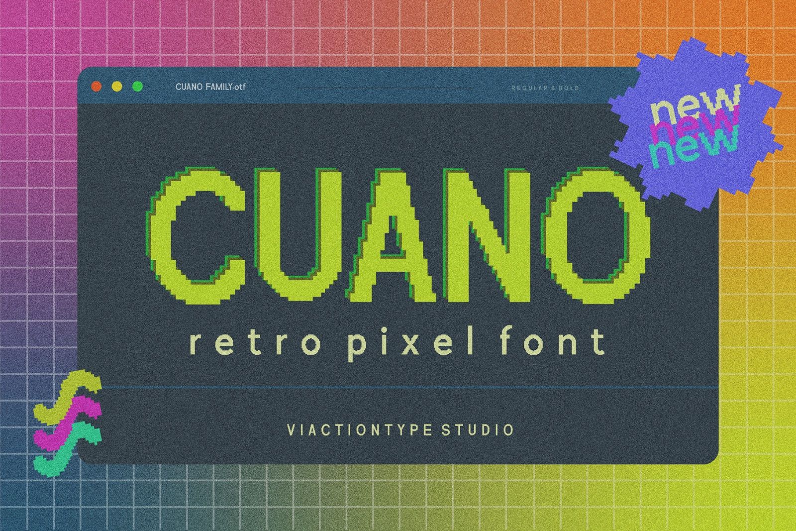 VT Cuano – Retro Pixel Font — image 1