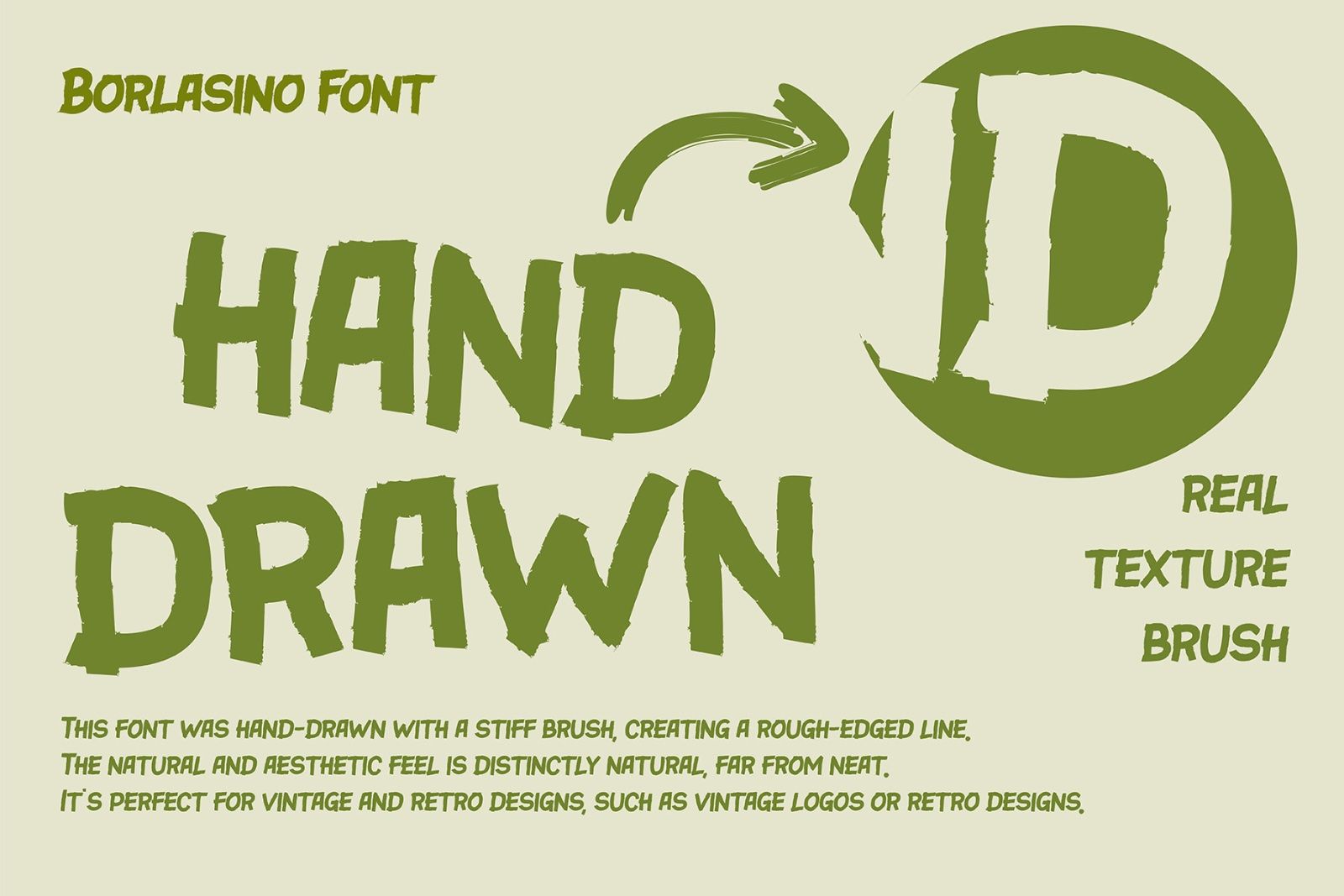 VT Borlasino Handcrafted Vintage Font — image 11