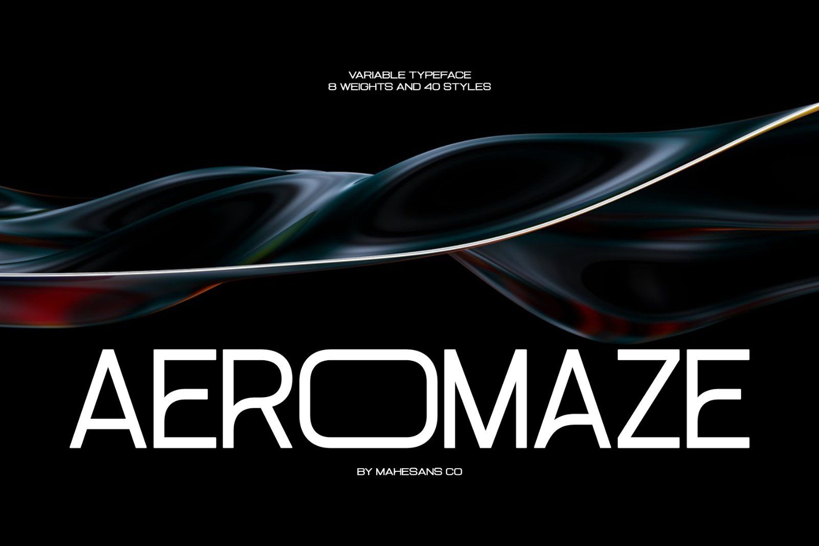 Aeromaze – Futuristic Sans Serif Family