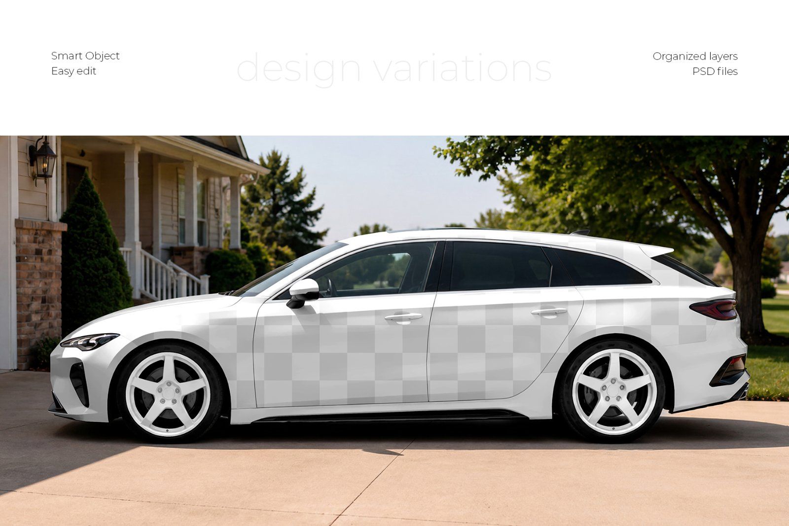 Station Wagon Mockup Set