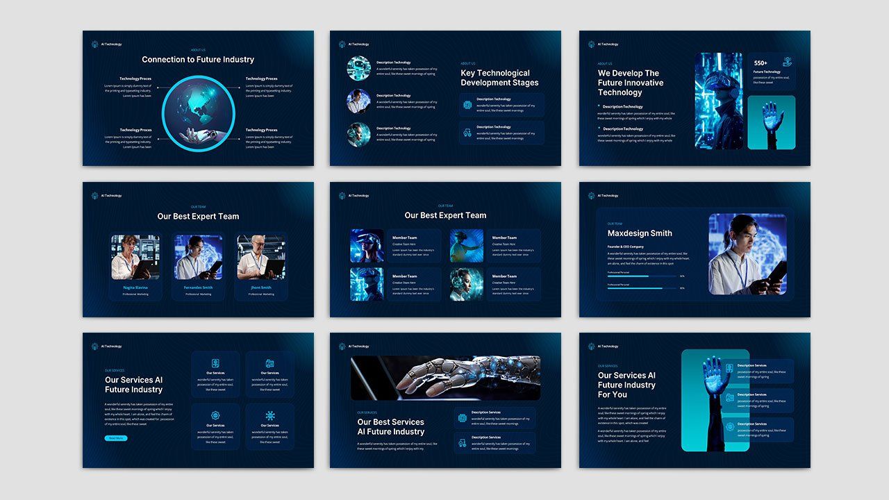 AI Future Industry - Artificial Intelligence PowerPoint Template