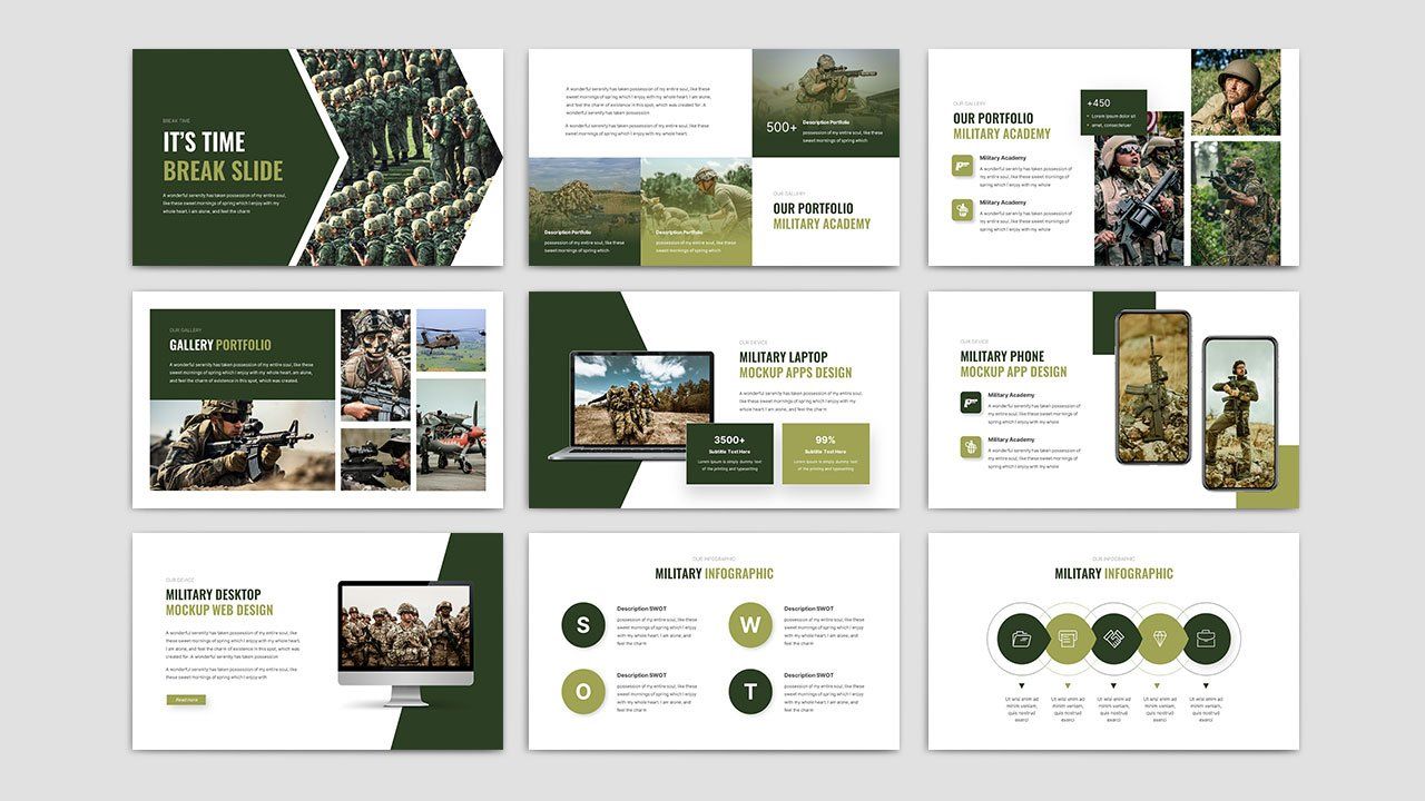 Comando - Military and Army Powerpoint Template