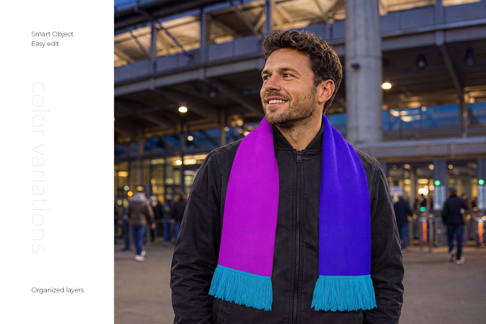 Soccer Scarf Mockup Set — image 3