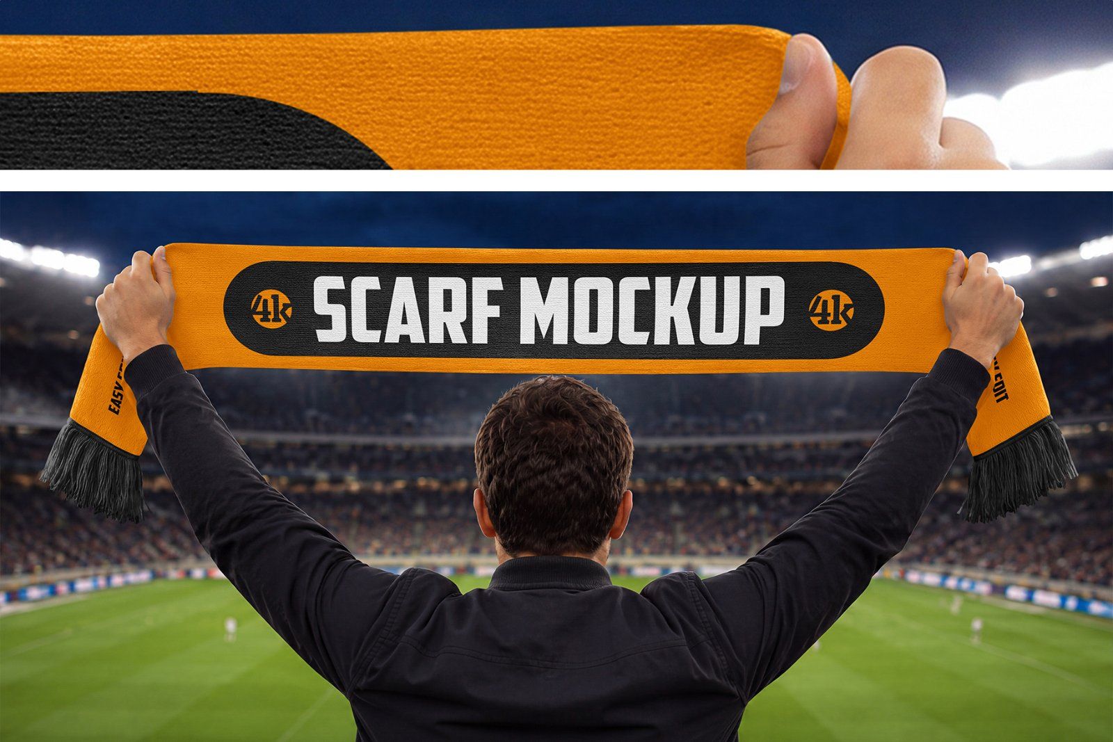 Soccer Scarf Mockup Set — image 4