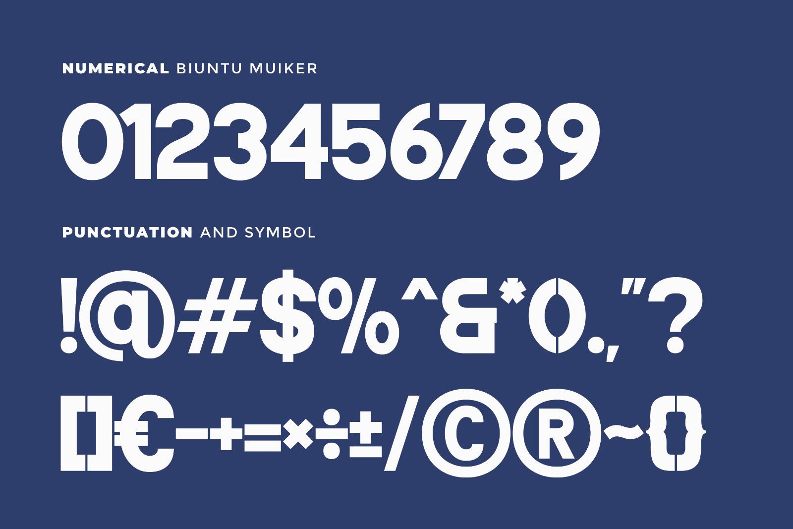 Biuntu Muiker - Bold Sans Serif Font — image 9