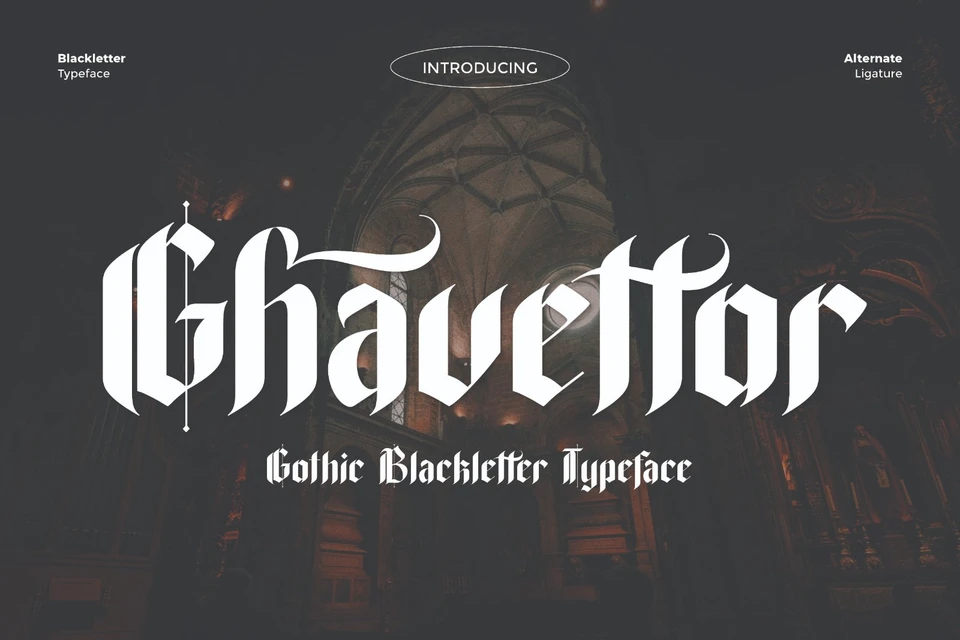 Ghavettor - Blackletter Font