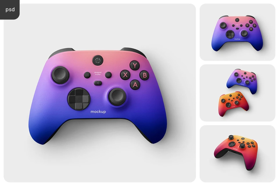 Xbox Controller Mockup Set