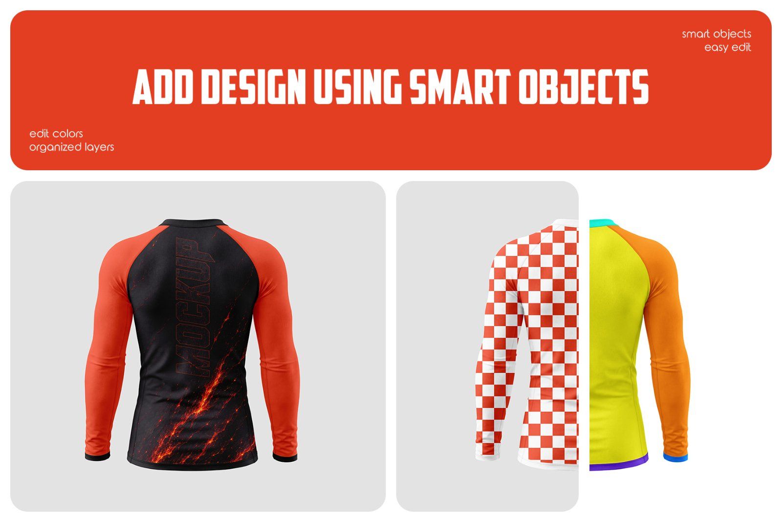 Long Sleeve Rashguard Mockup Set
