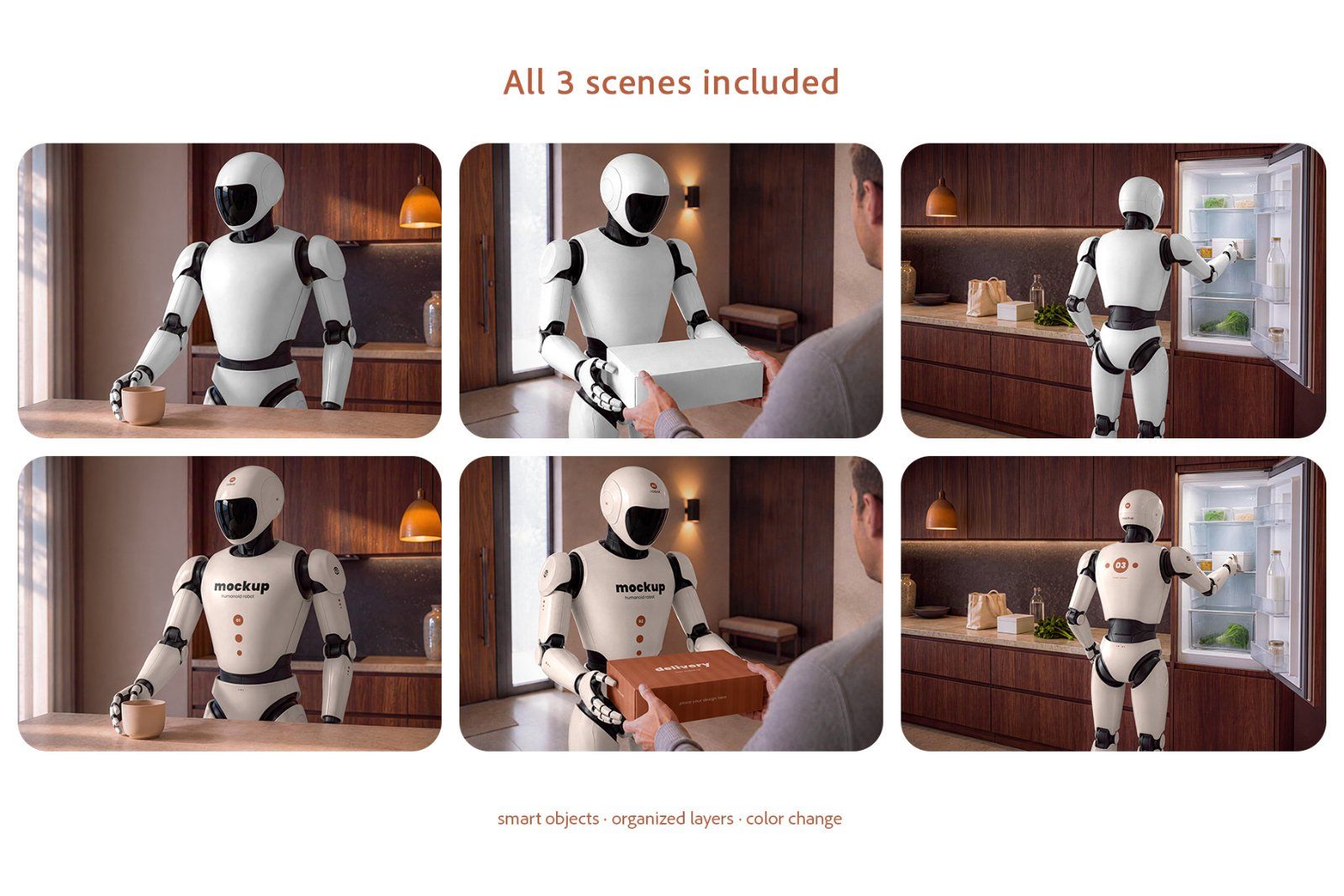 AI Humanoid Robot Branding Mockup Set — image 2