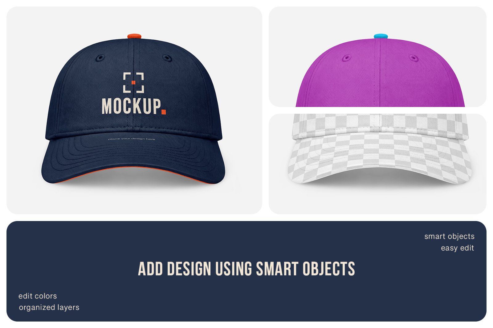 Baseball Cap Mockup Set