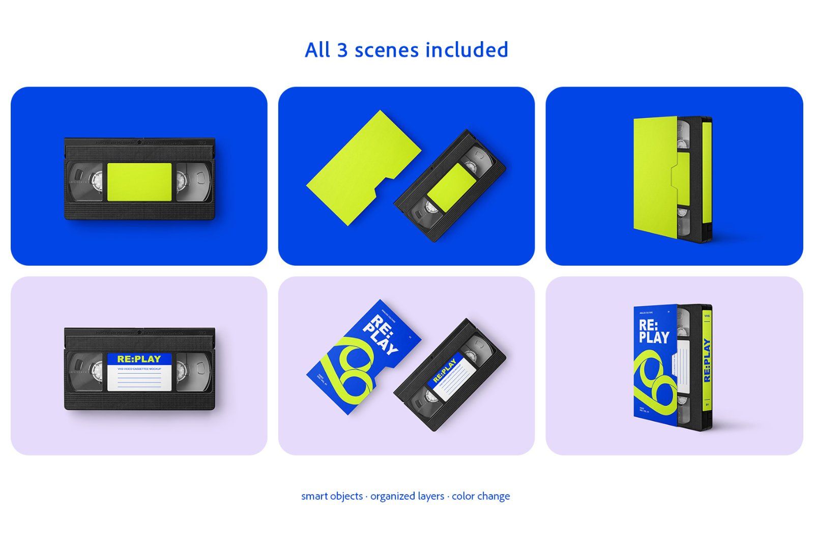 VHS Video Cassette Mockup Set — image 2