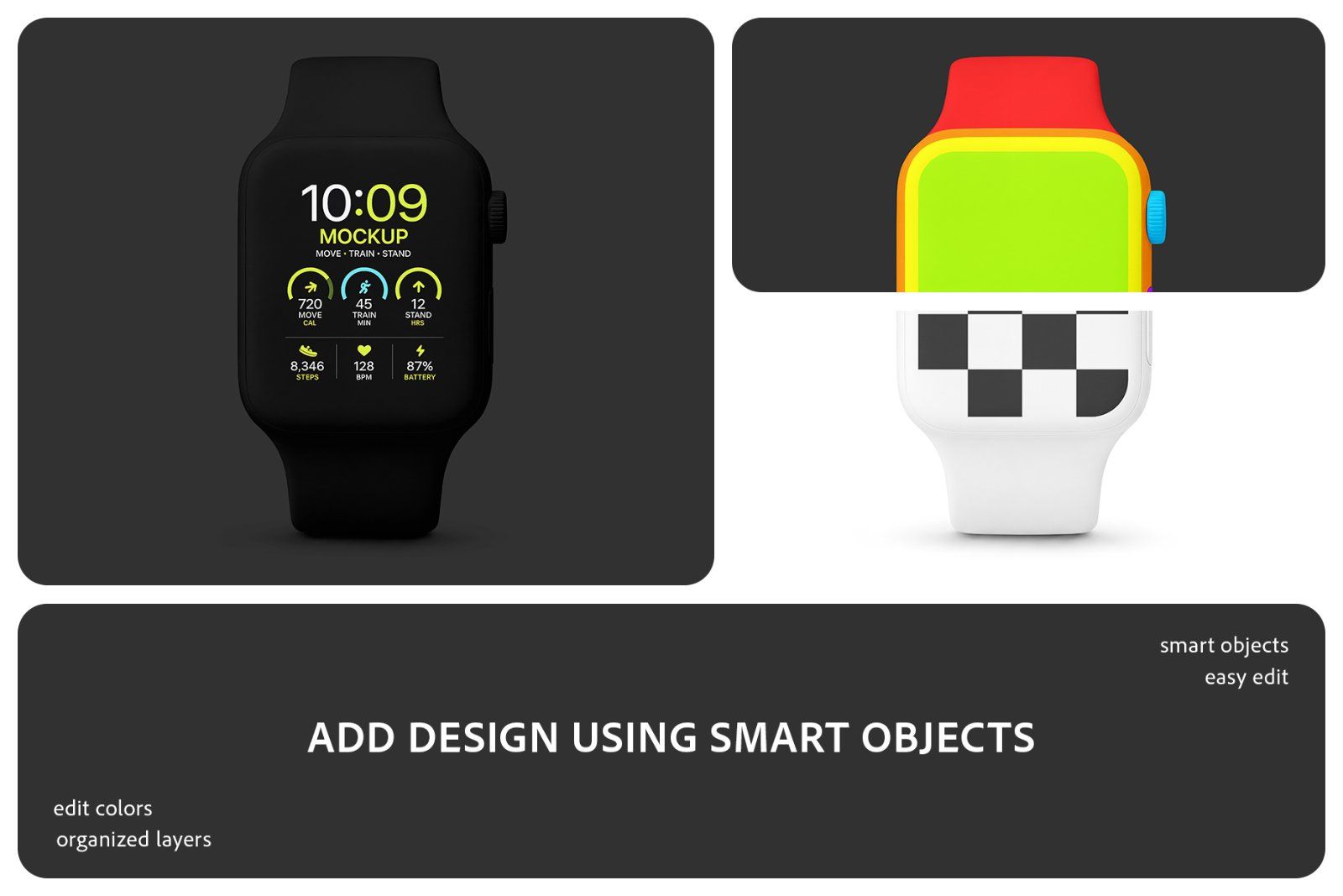 Clay Apple Watch Mockup Set