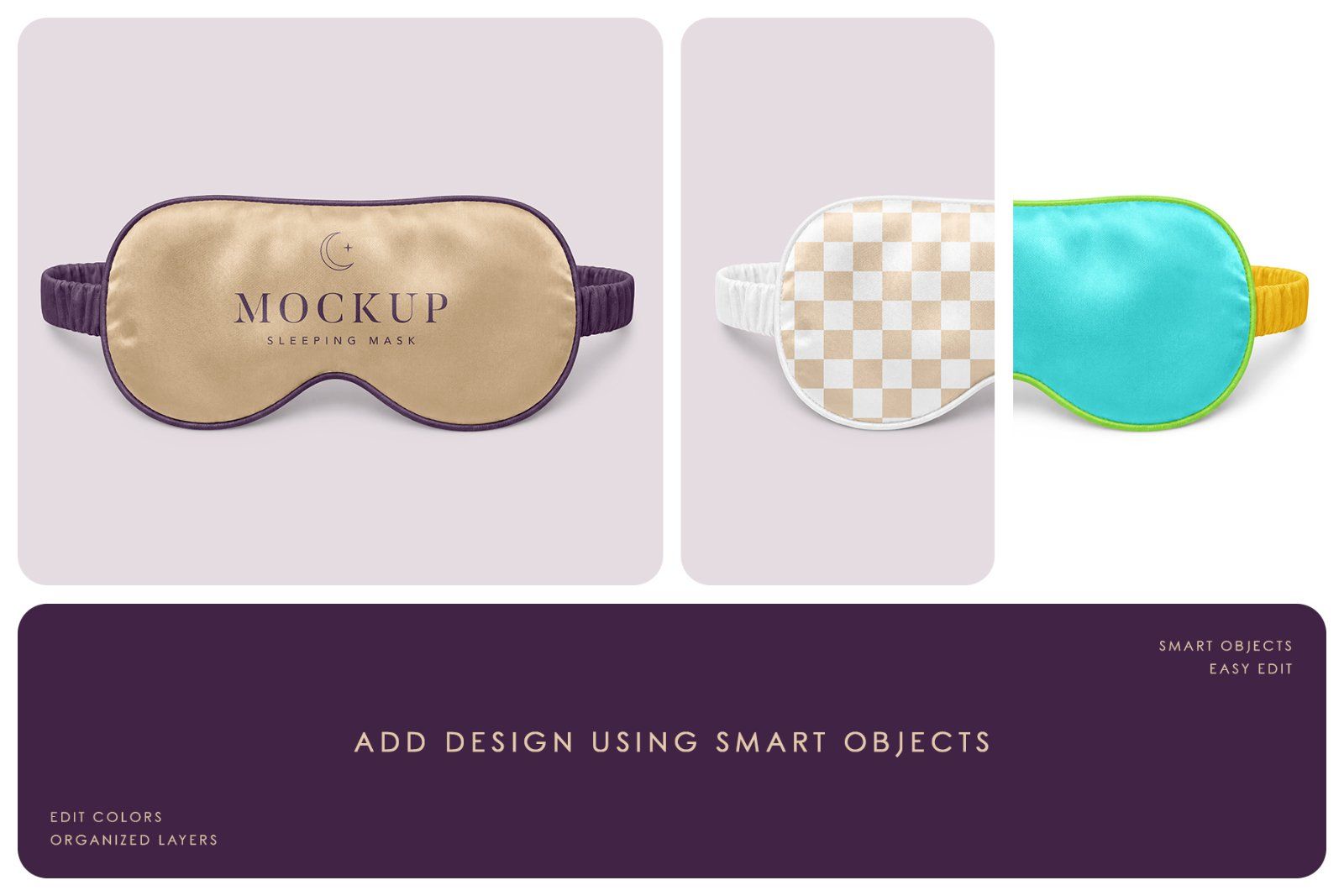 Sleeping Mask Mockup Set