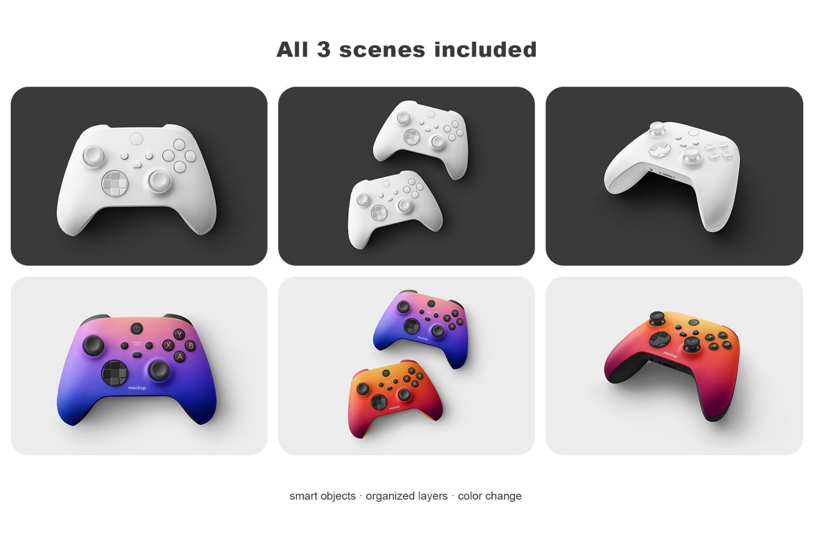 Xbox Controller Mockup Set — image 2