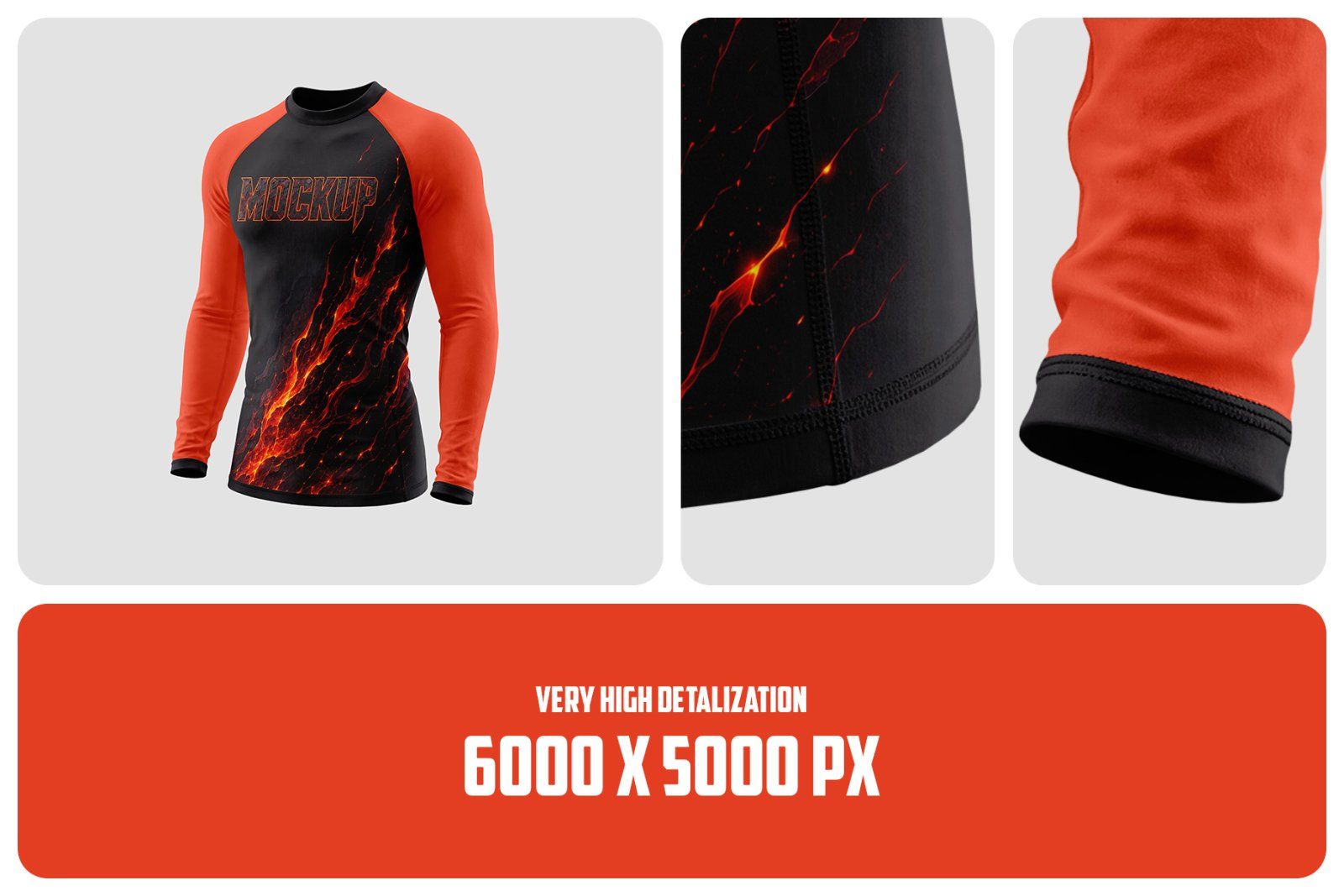 Long Sleeve Rashguard Mockup Set